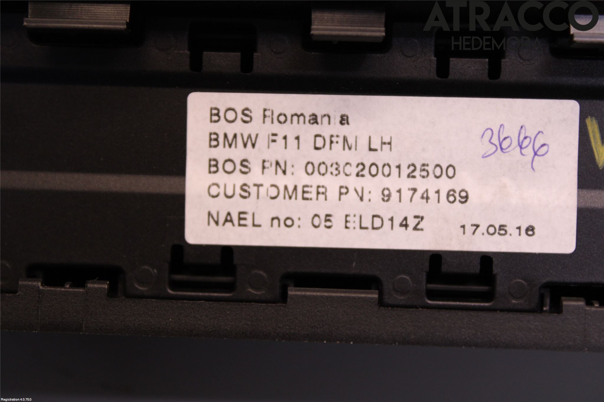 BMW 5 F10/F11/F18 09-17 Solskydd