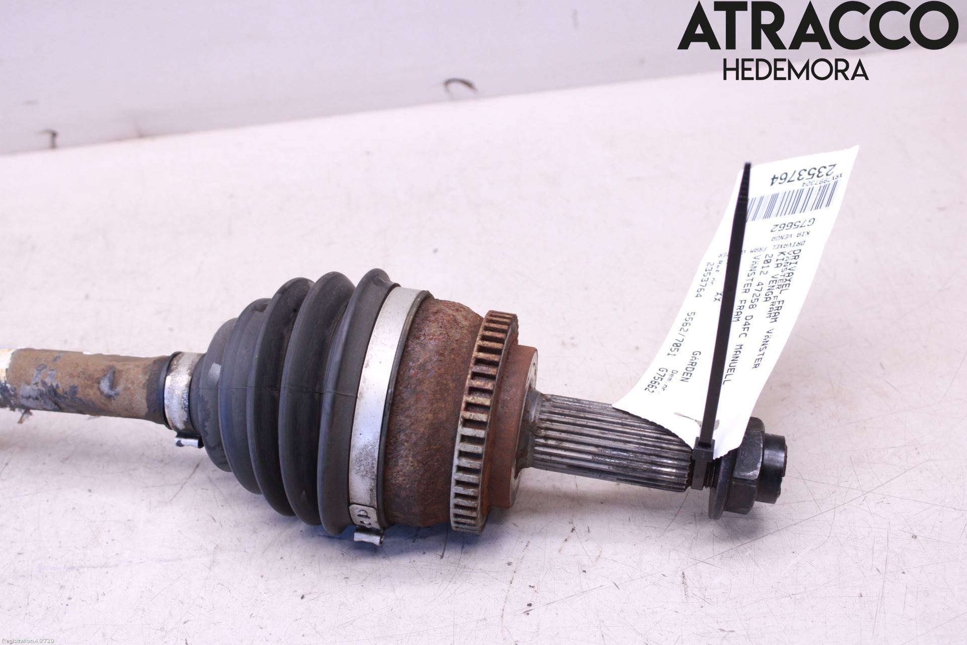 Kia VENGA 10-19 Drivaxel Fram Vänster