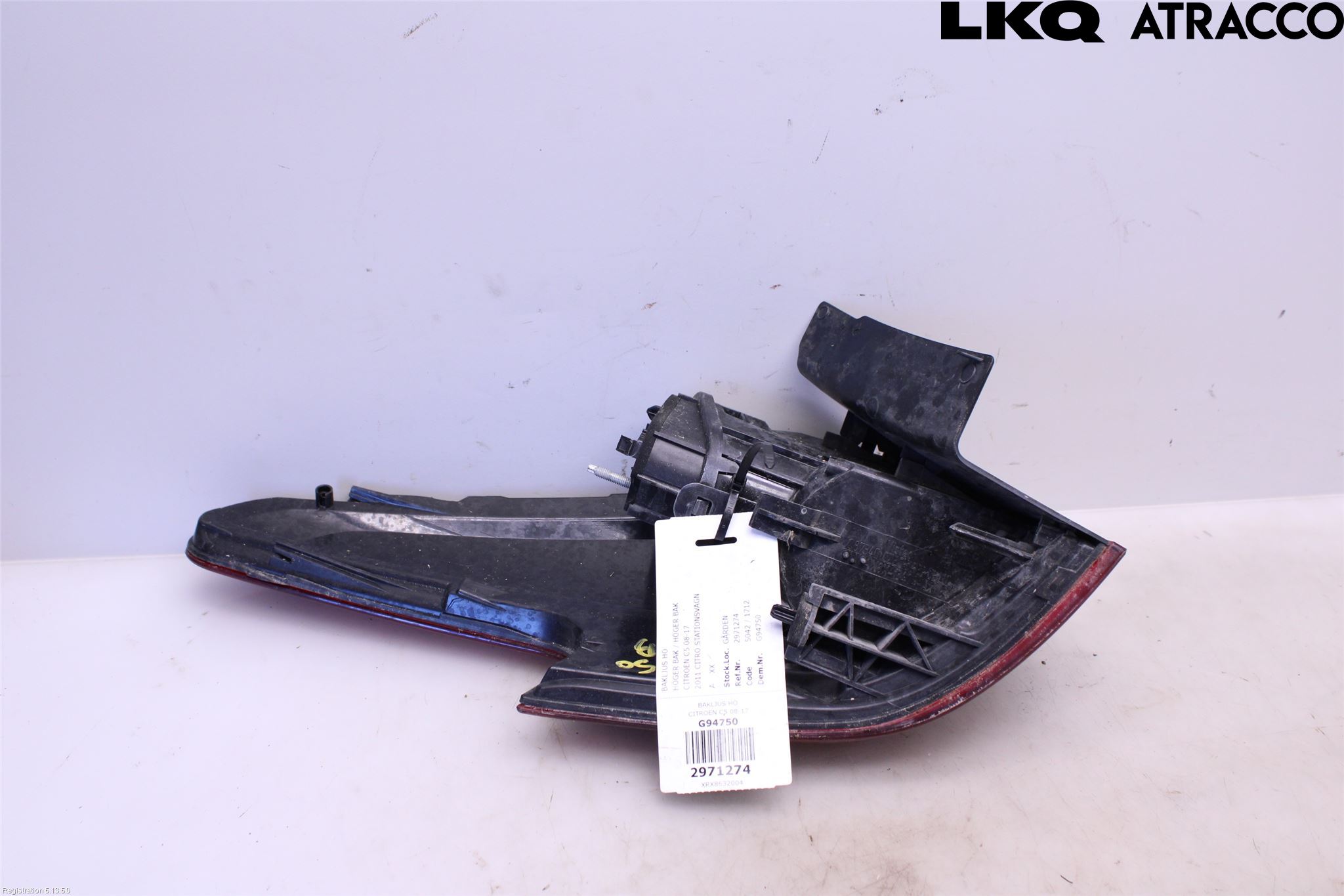 Citroen C5 08-17 Bakljus Höger
