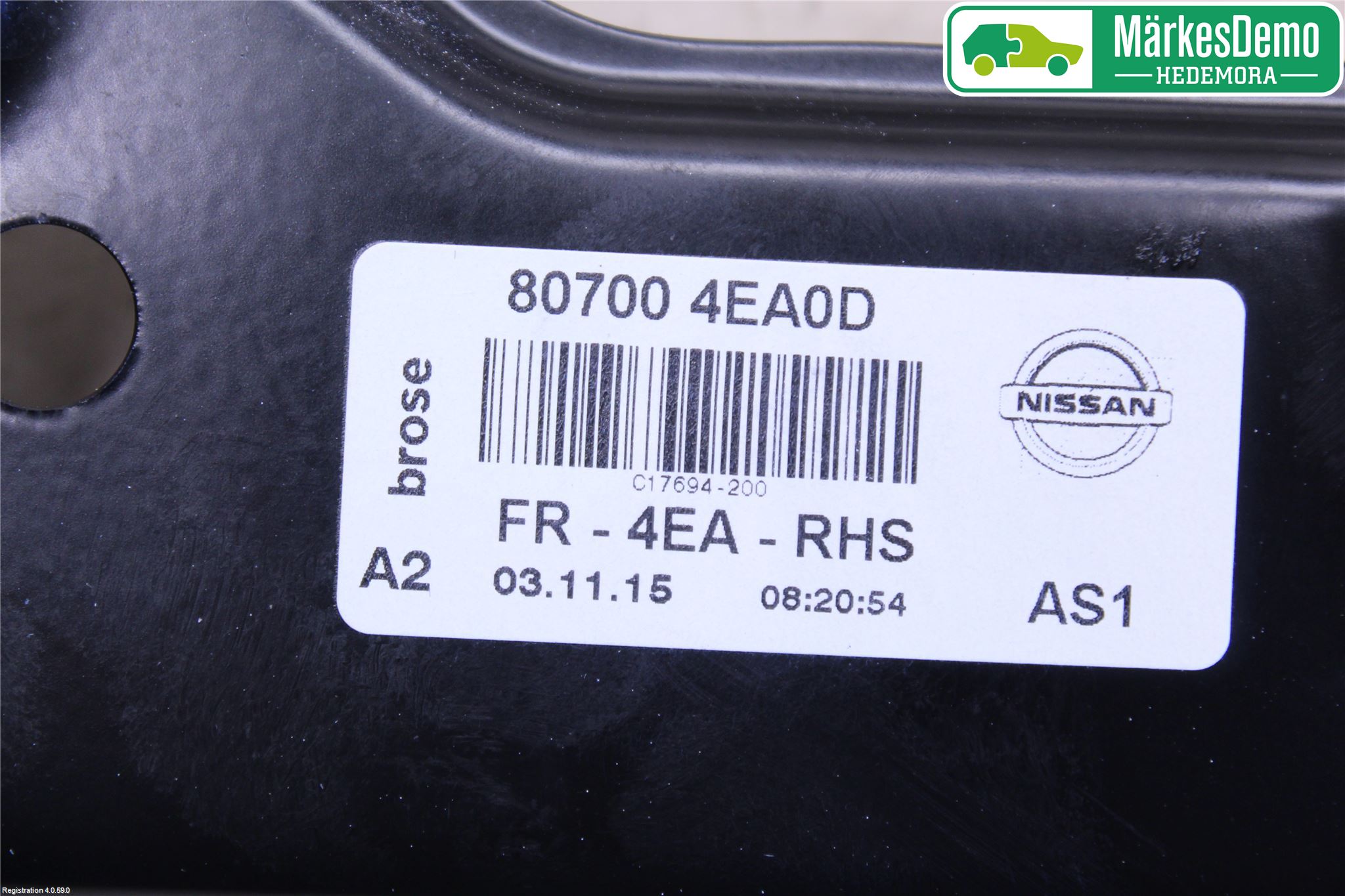 Nissan QASHQAI 14-17 Fönsterhiss El Kompl