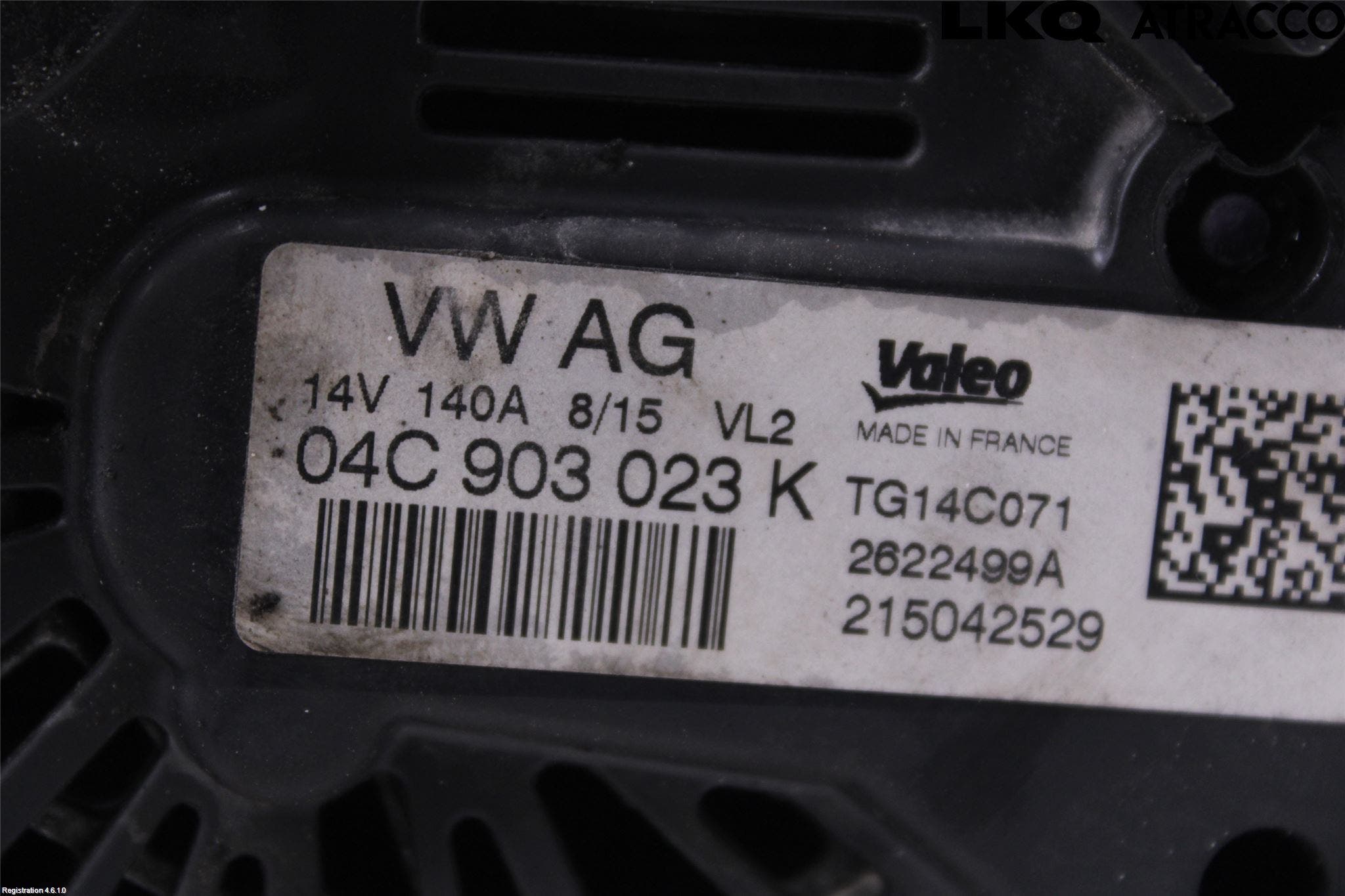 Volkswagen VW GOLF / E-GOLF VII 13-20 Generator