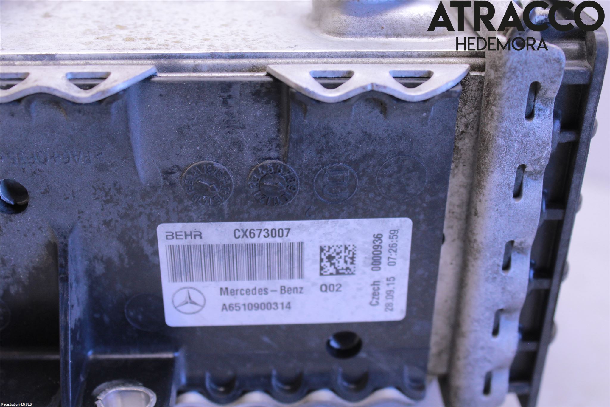 Mercedes-Benz MB C-KLASS (W205) 14-21 Laddluft-Intercooler Kyl