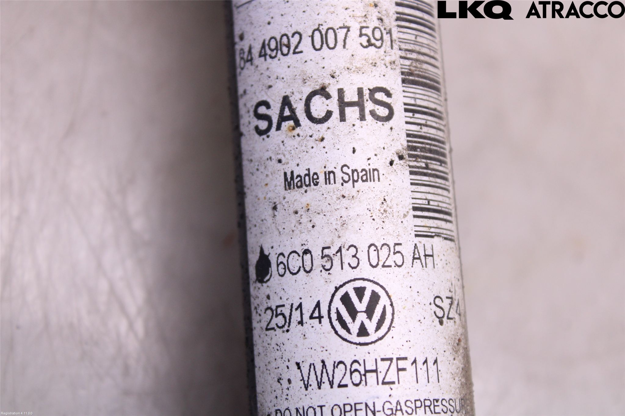 Volkswagen VW POLO 10-17 Stötdämpare Bak