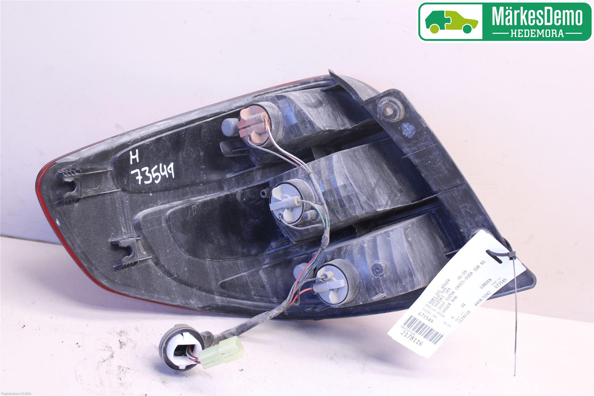Suzuki SX4 06-09 Bakljus Höger