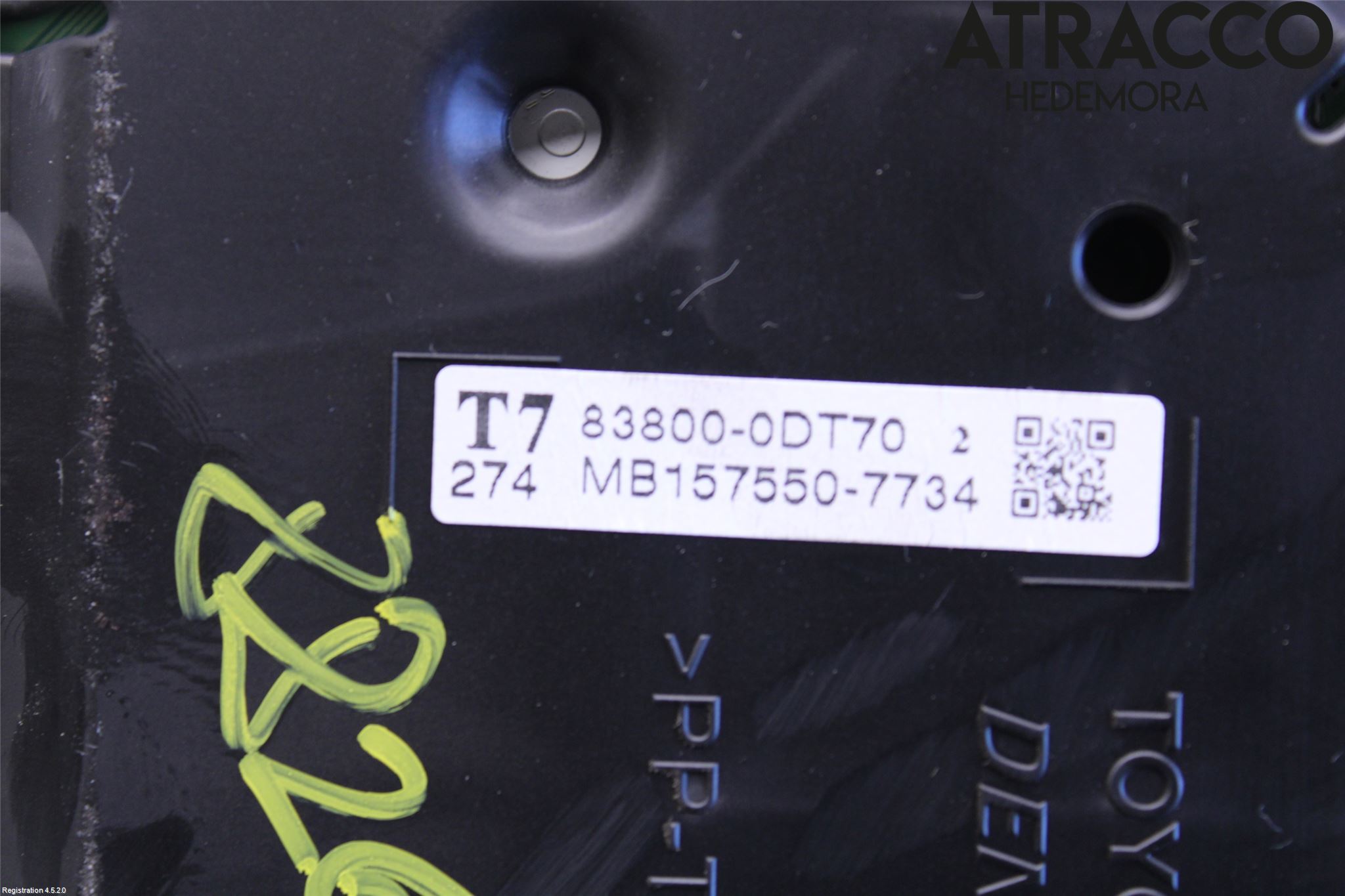 Toyota YARIS XP130 12-14 Instrument Komb