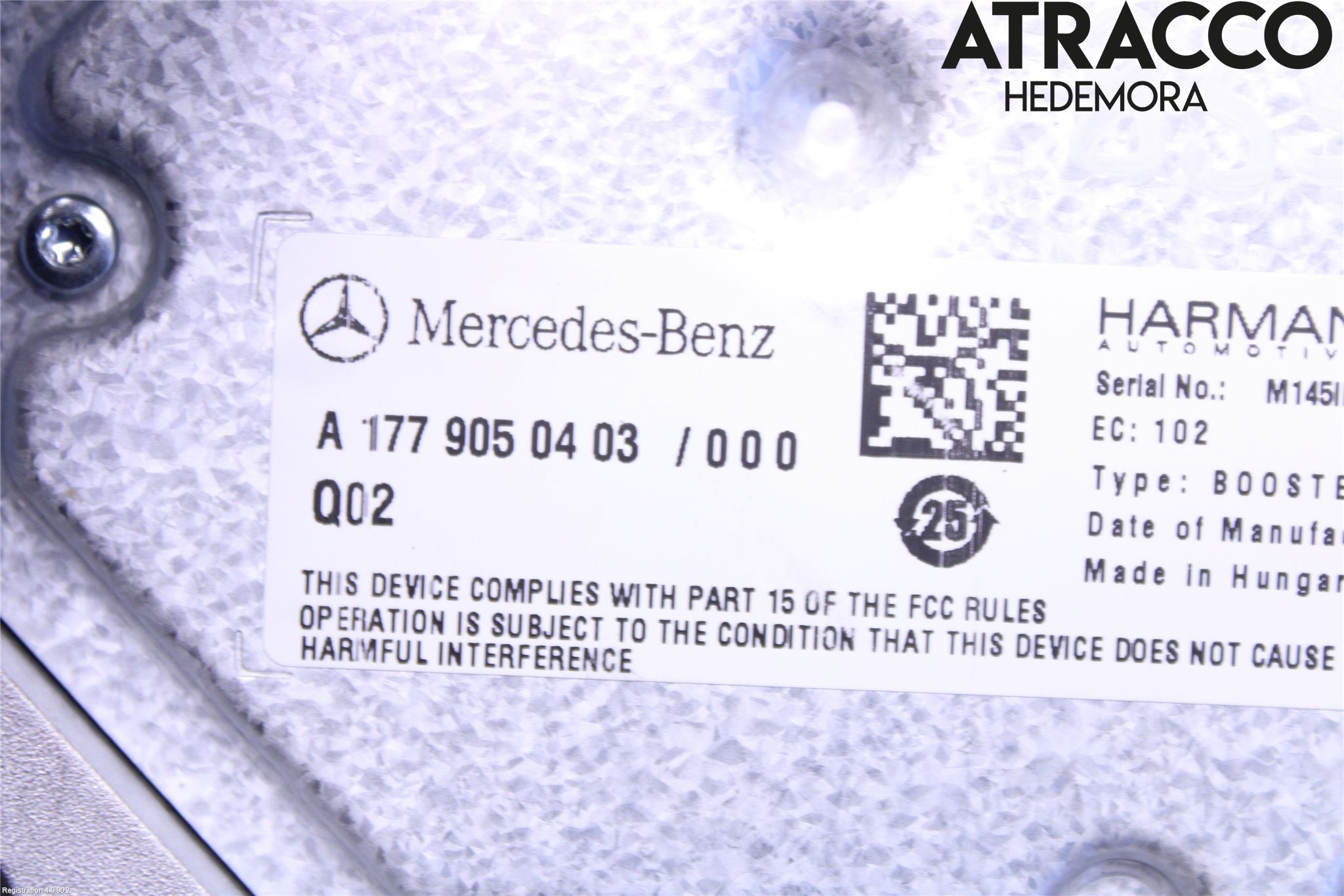 Mercedes-Benz MB CLA-KLASS (C118/X118) 19- Radio-Stereo Förstärkare