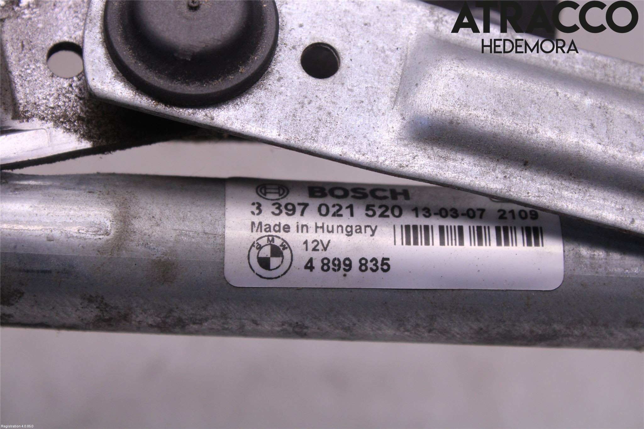 BMW 5 F10/F11/F18 09-17 Torkarmekanism Vindruta