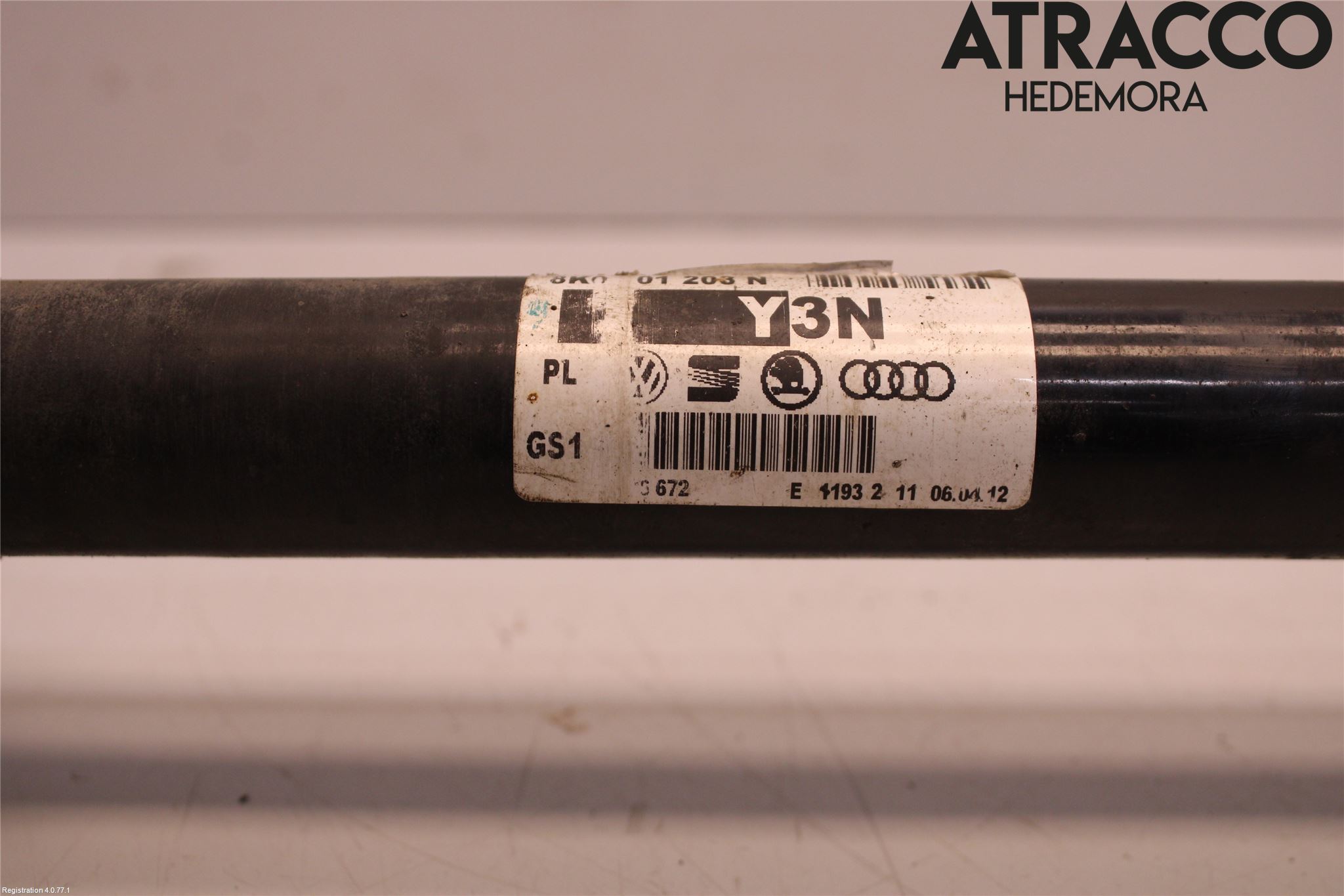 Audi A4 12-15 Drivaxel Bak Vänster