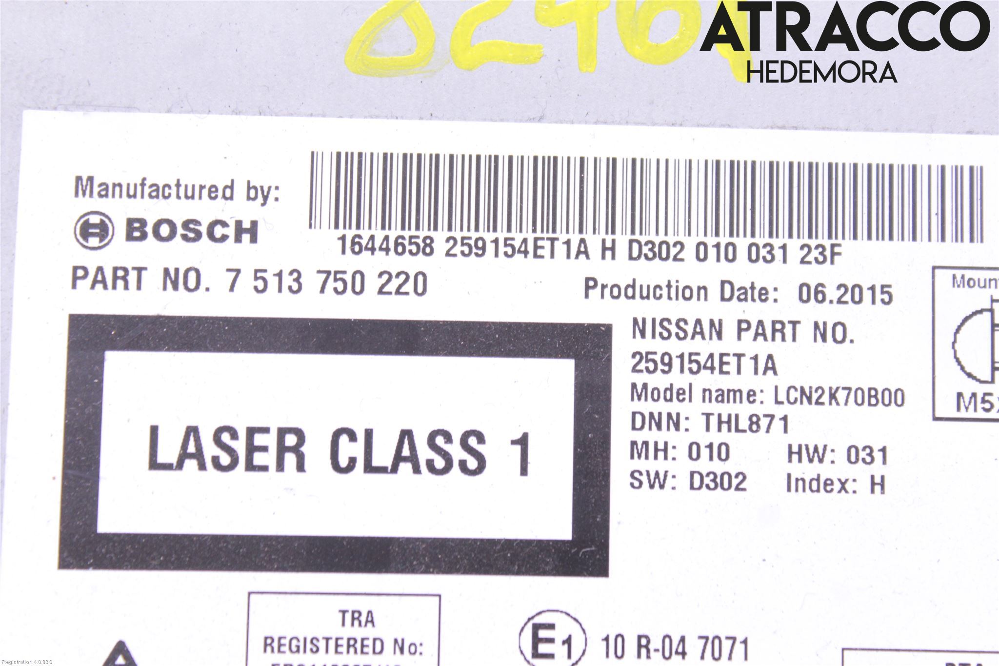 Nissan QASHQAI 14-17 Cd Radio - Multimediapanel