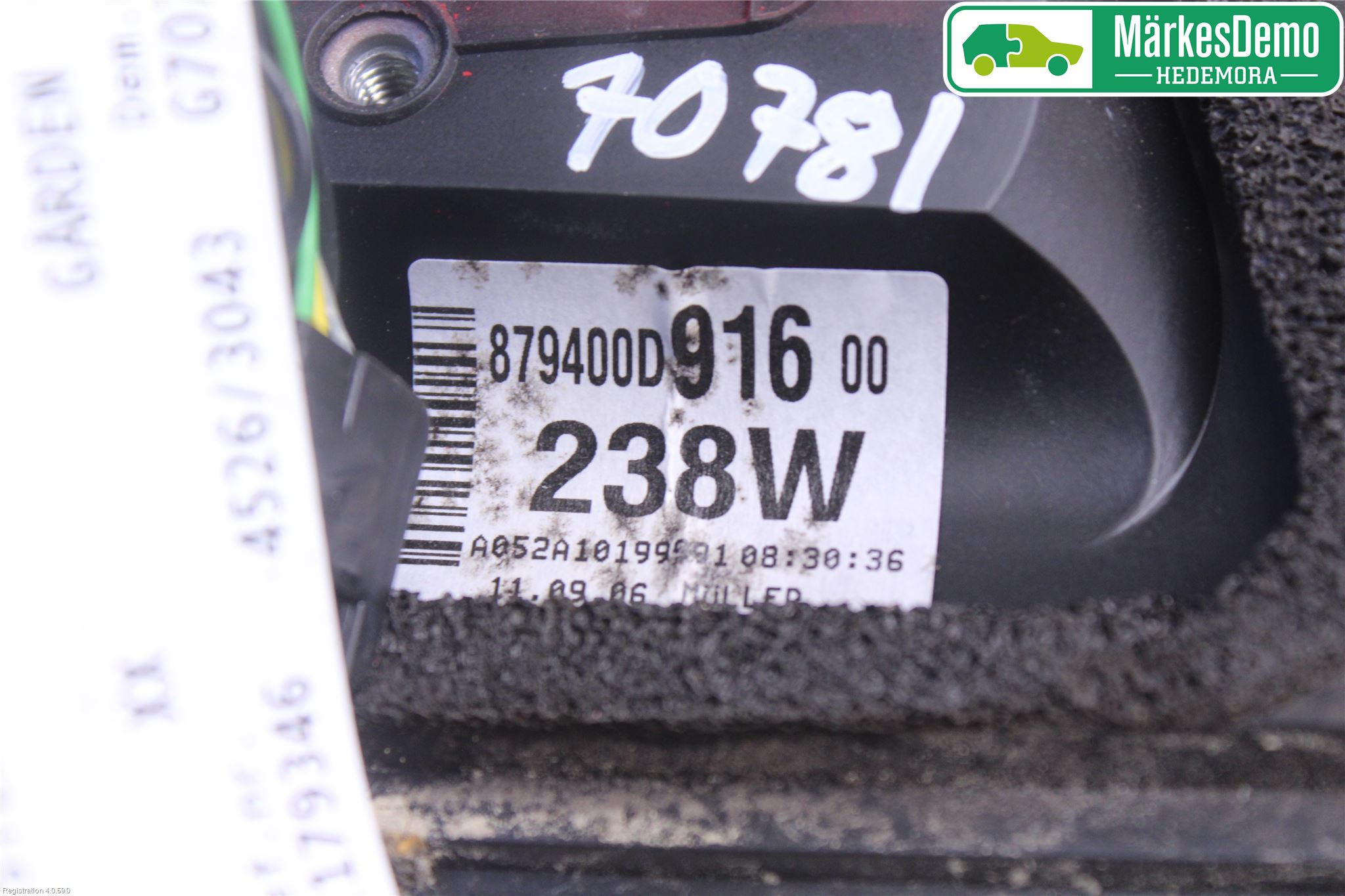 Toyota YARIS P1 03-05 Spegel Yttre El Vä