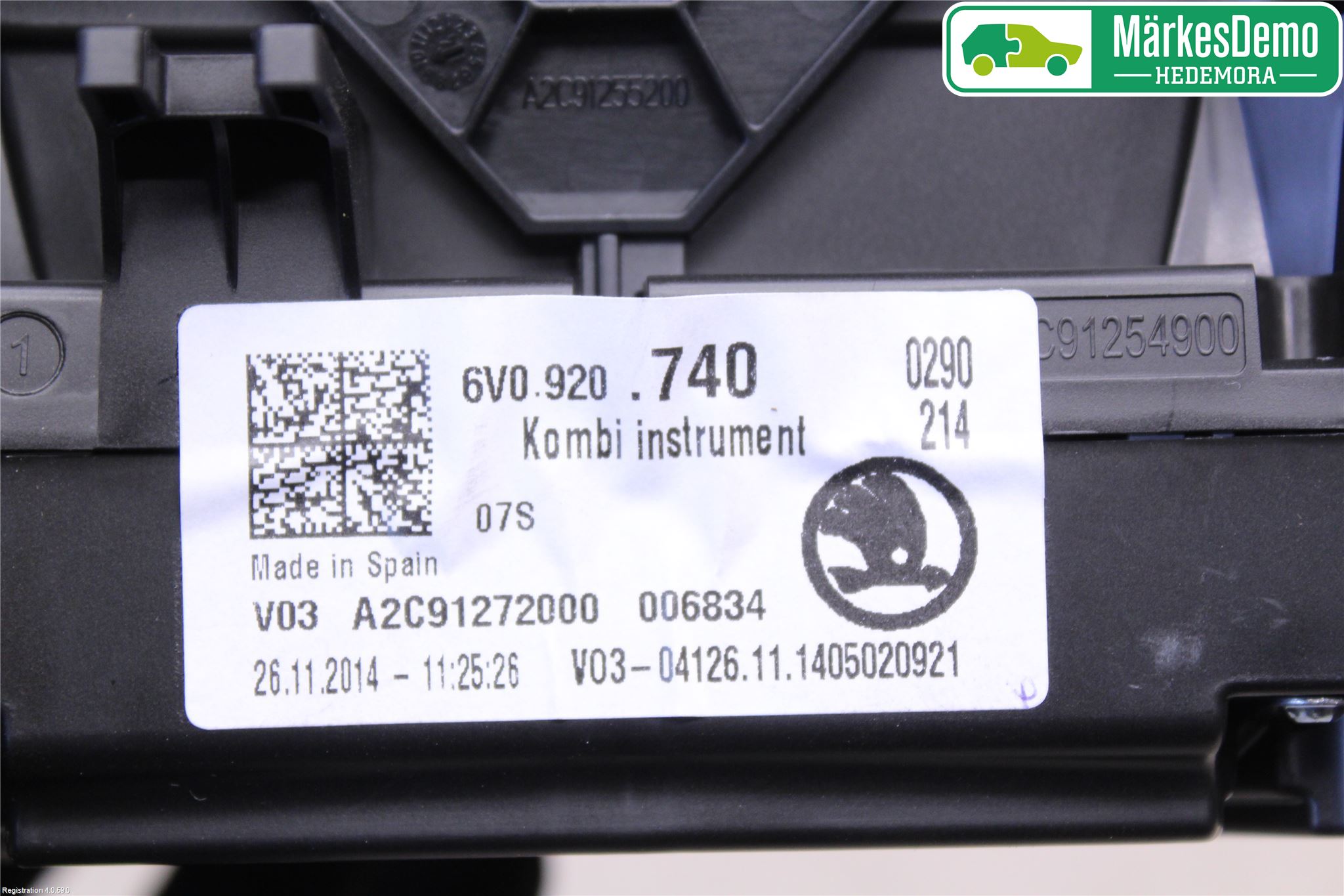 Skoda FABIA 15-21 Instrument Komb