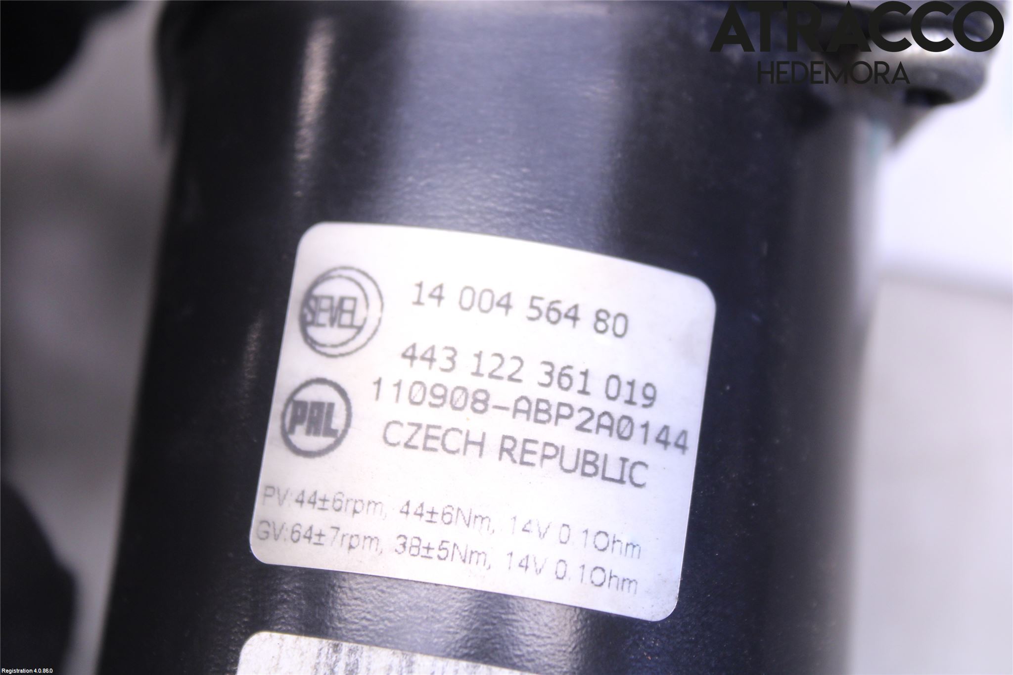 Citroen JUMPY 07-16 Torkarmotor Vindruta