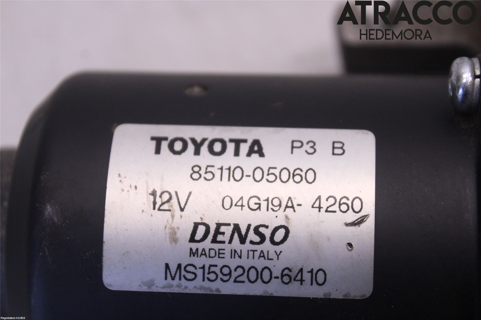 Toyota AVENSIS 03-06 Torkarmotor Vindruta