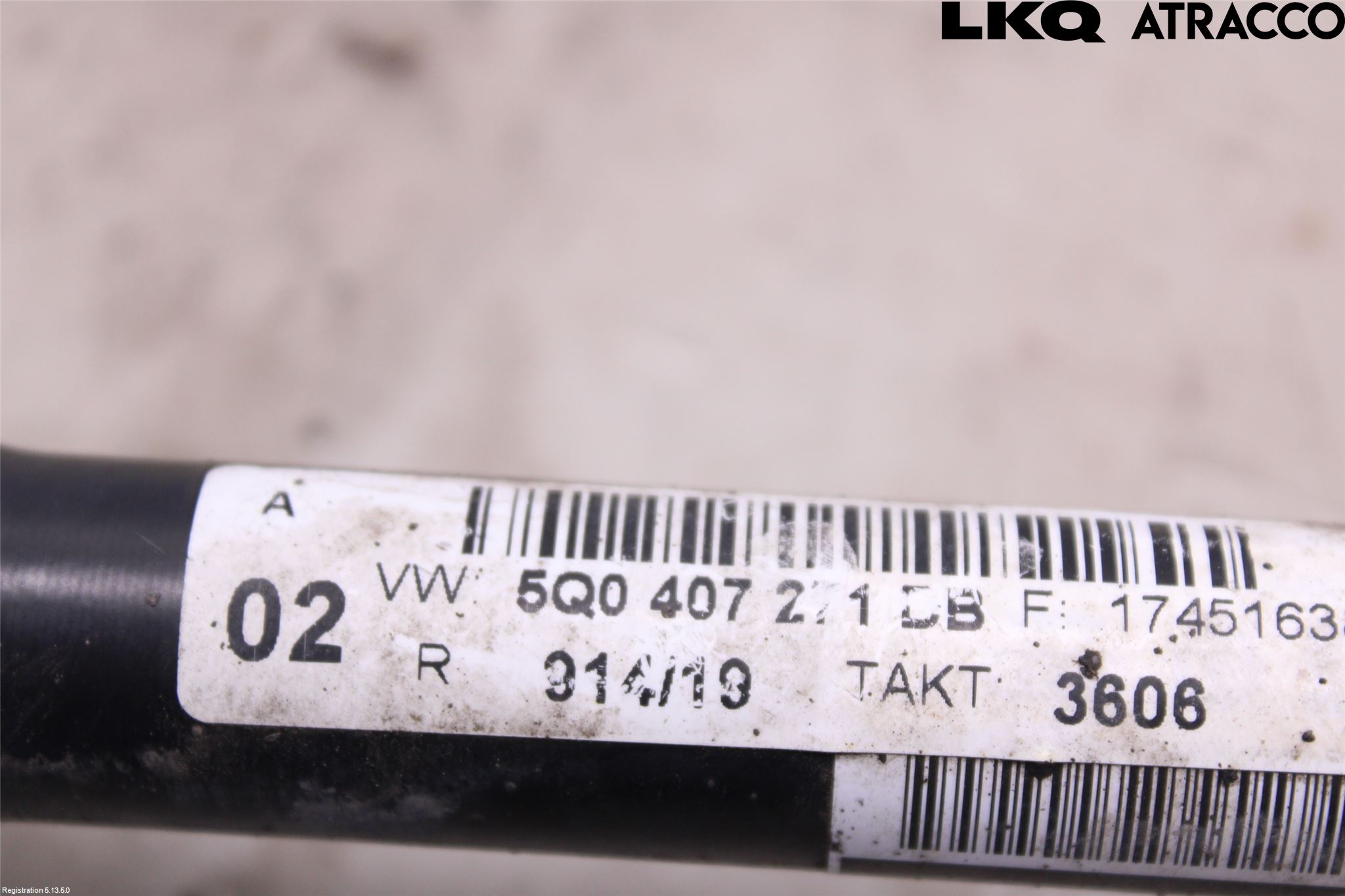 Volkswagen VW GOLF / E-GOLF VII 13-20 Drivaxel Fram Vänster