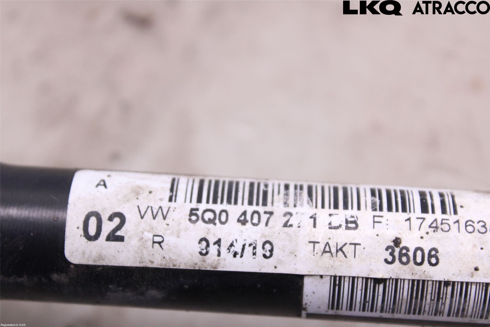 Volkswagen VW GOLF / E-GOLF VII 13-20 Drivaxel Fram Vänster