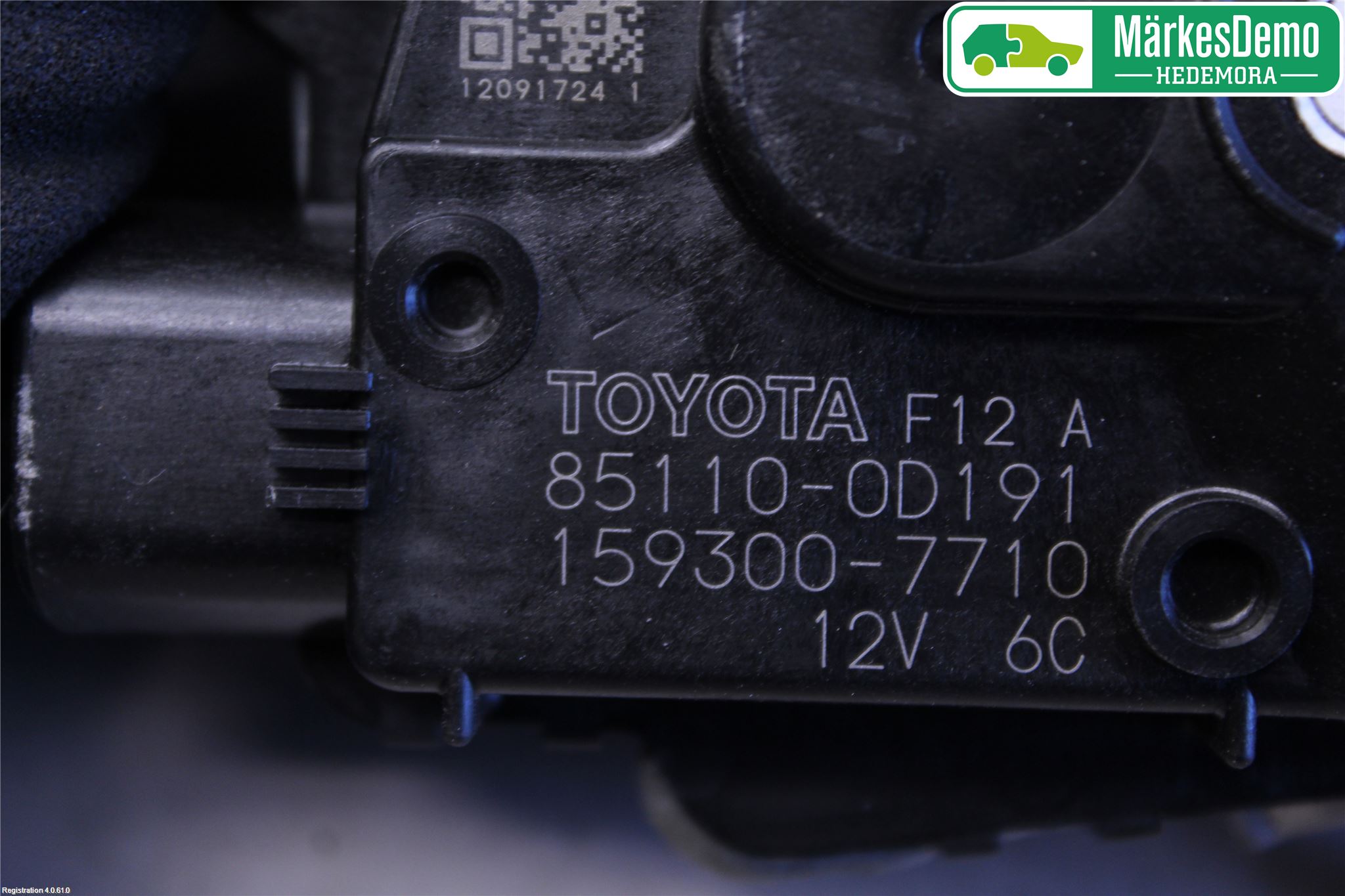 Toyota YARIS XP130 15-20 Torkarmotor Vindruta