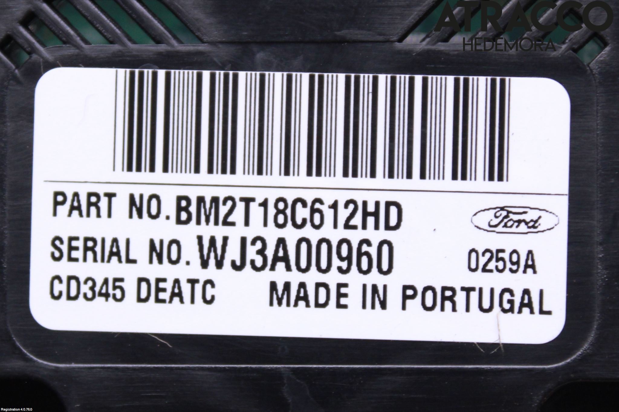 Ford MONDEO 07-15 Ac Styrenhet Ac Manöveren