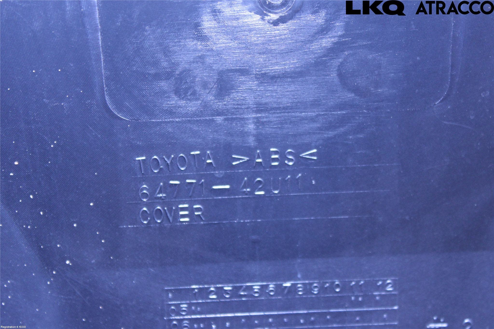 Toyota RAV 4 06-12 Reservhjulsskydd