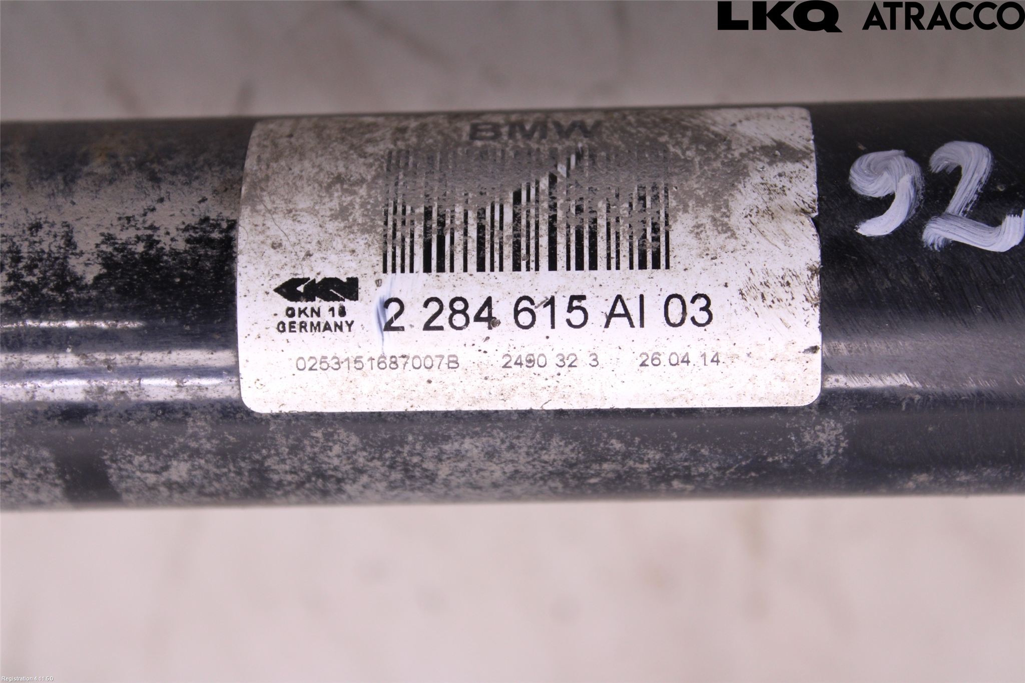 BMW 3 F30/F31/F80 12-19 Drivaxel Bak Vänster