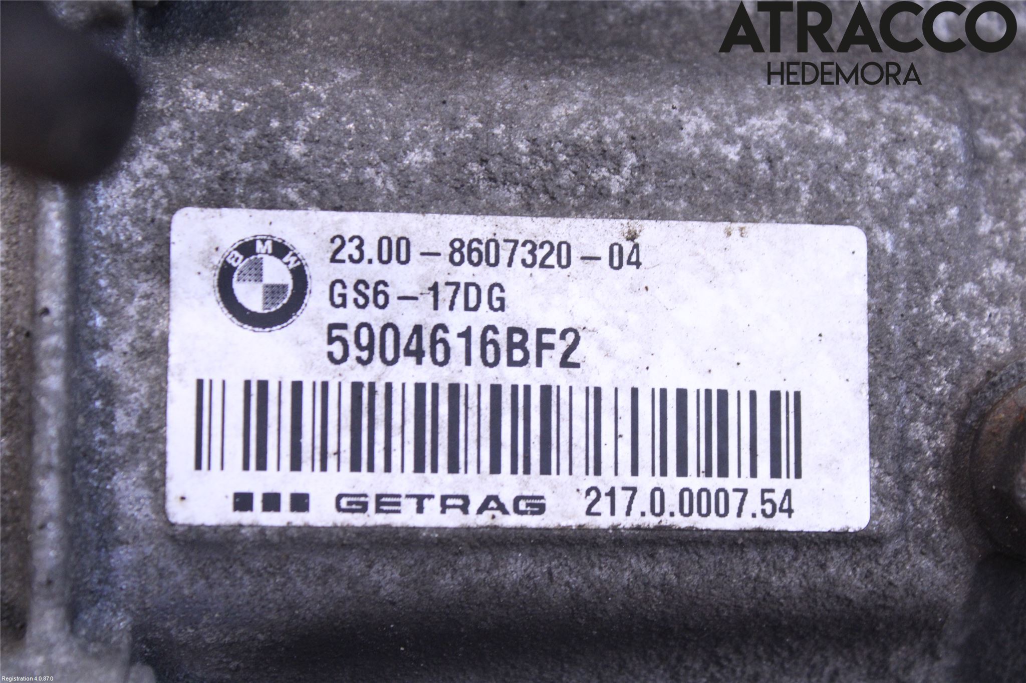 BMW 3 F30/F31/F80 12-19 Växellåda Man 6 Vxl