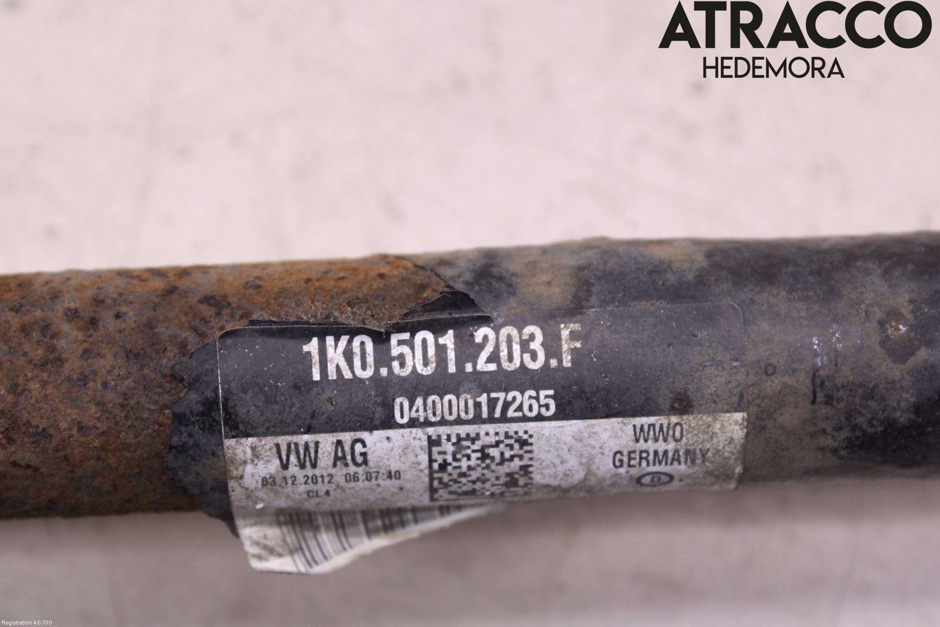 Volkswagen VW PASSAT CC 08-16 Drivaxel Bak Vänster