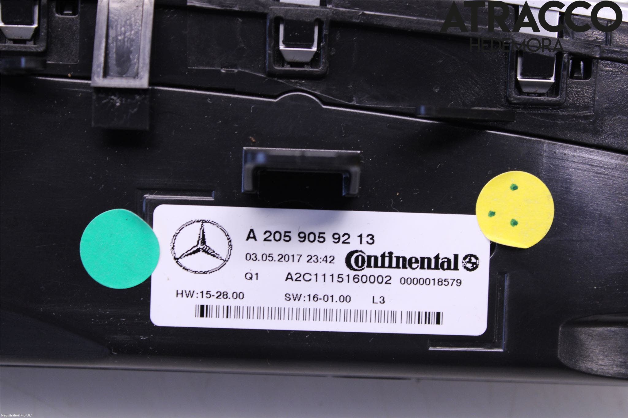 Mercedes-Benz MB C-KLASS (W205) 14-21 Ac Styrenhet Ac Manöveren