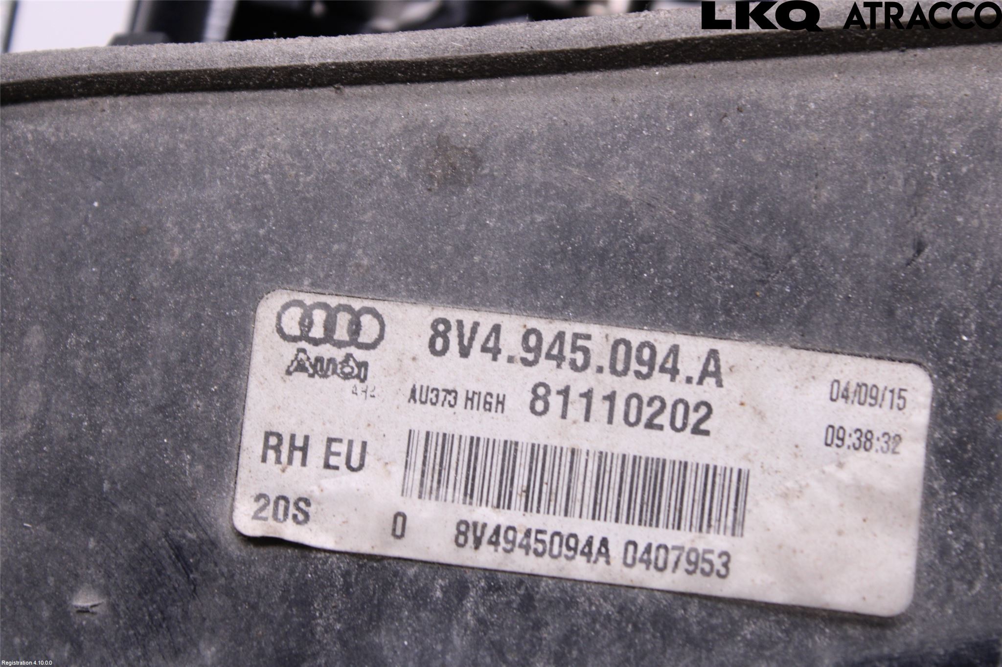 Audi A3/S3 8V 13-20 Bakljus Lucka Hö