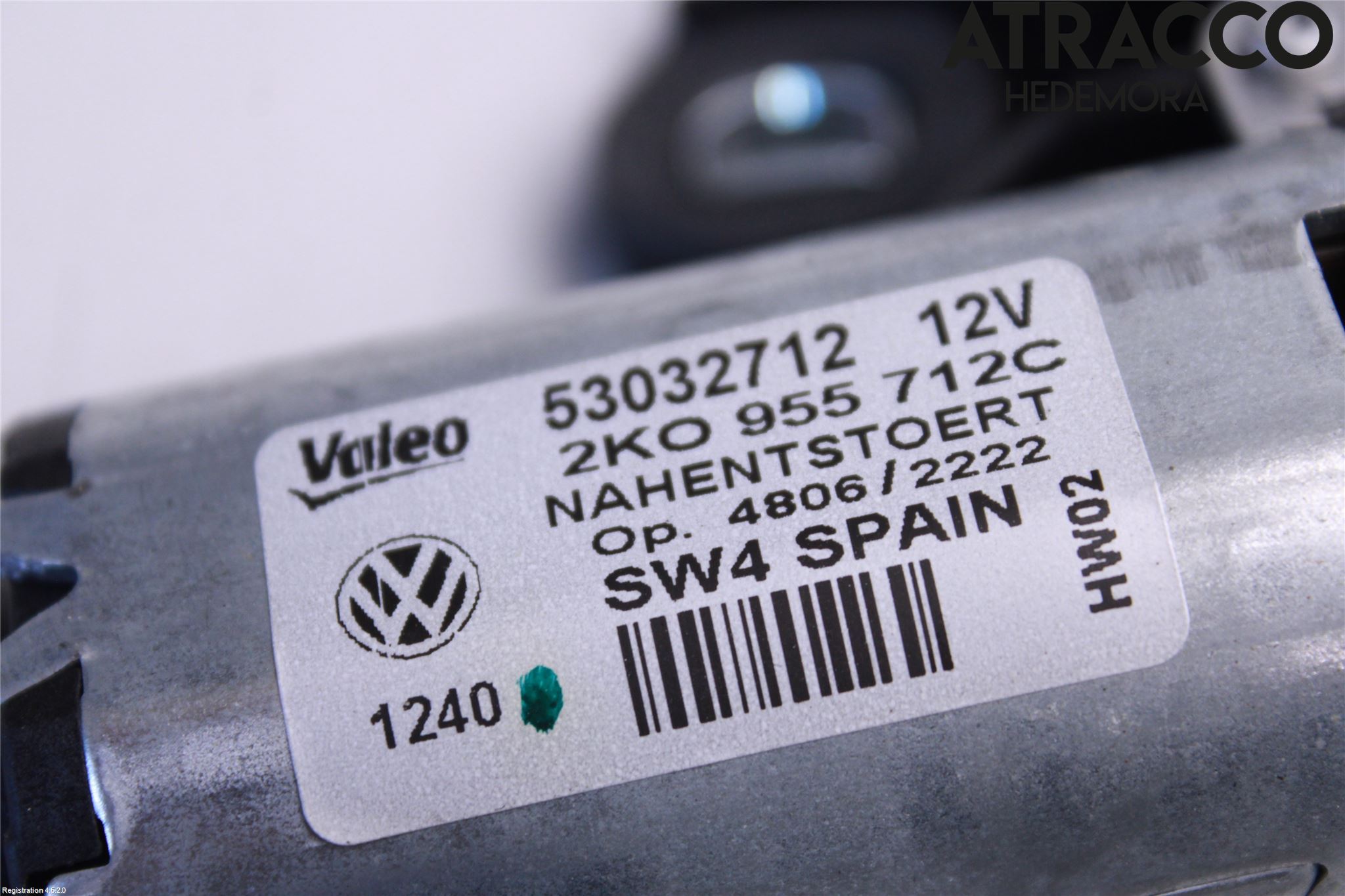 Volkswagen VW CADDY      04-10 Torkarmotor Baklucka