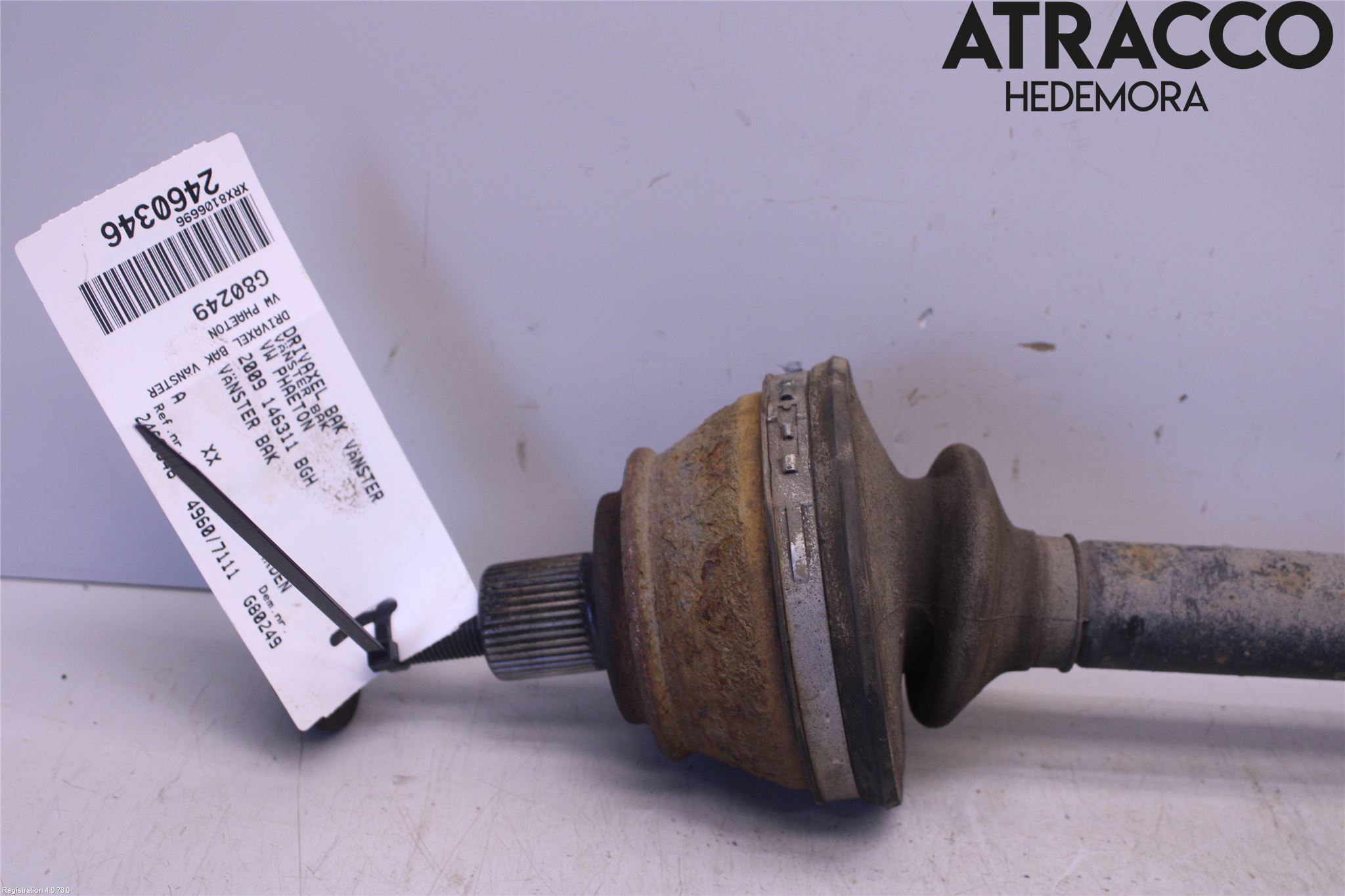 Volkswagen VW PHAETON Drivaxel Bak Vänster