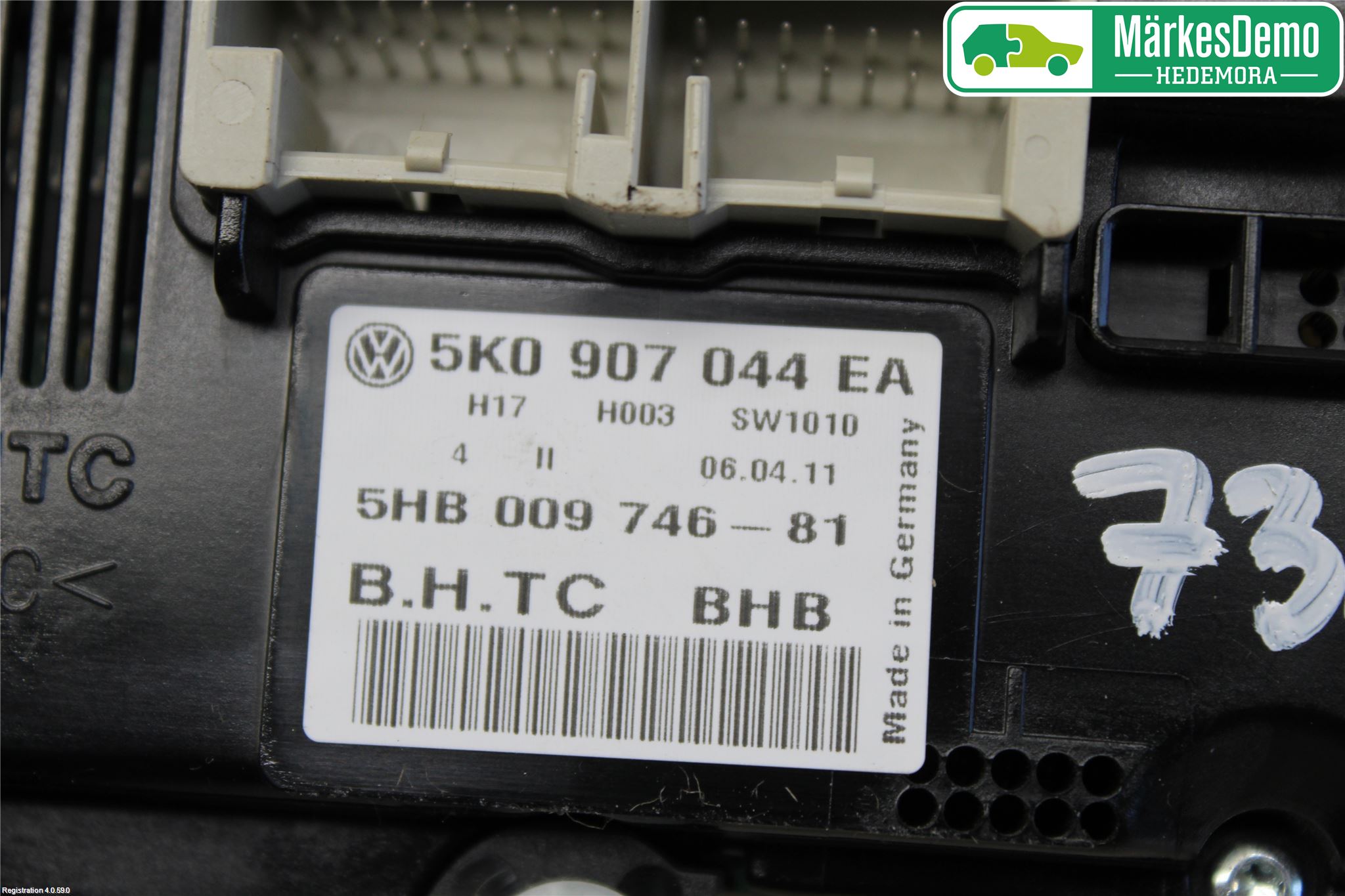 Volkswagen VW PASSAT 11-14 Ac Styrenhet Ac Manöveren