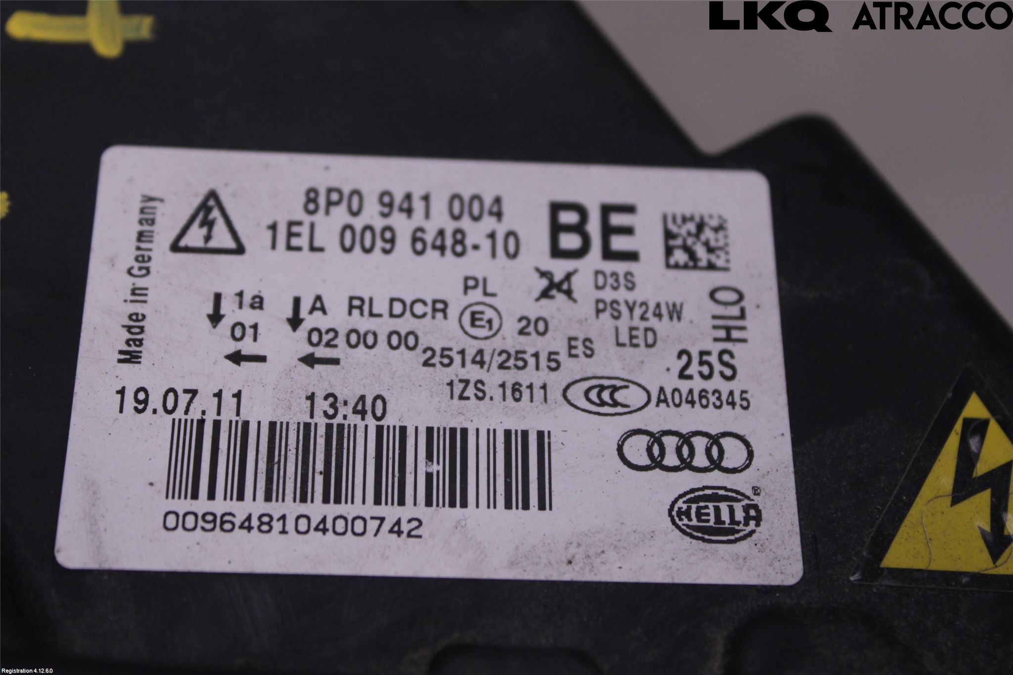 Audi A3/S3 05-13 Strålkastare Höger