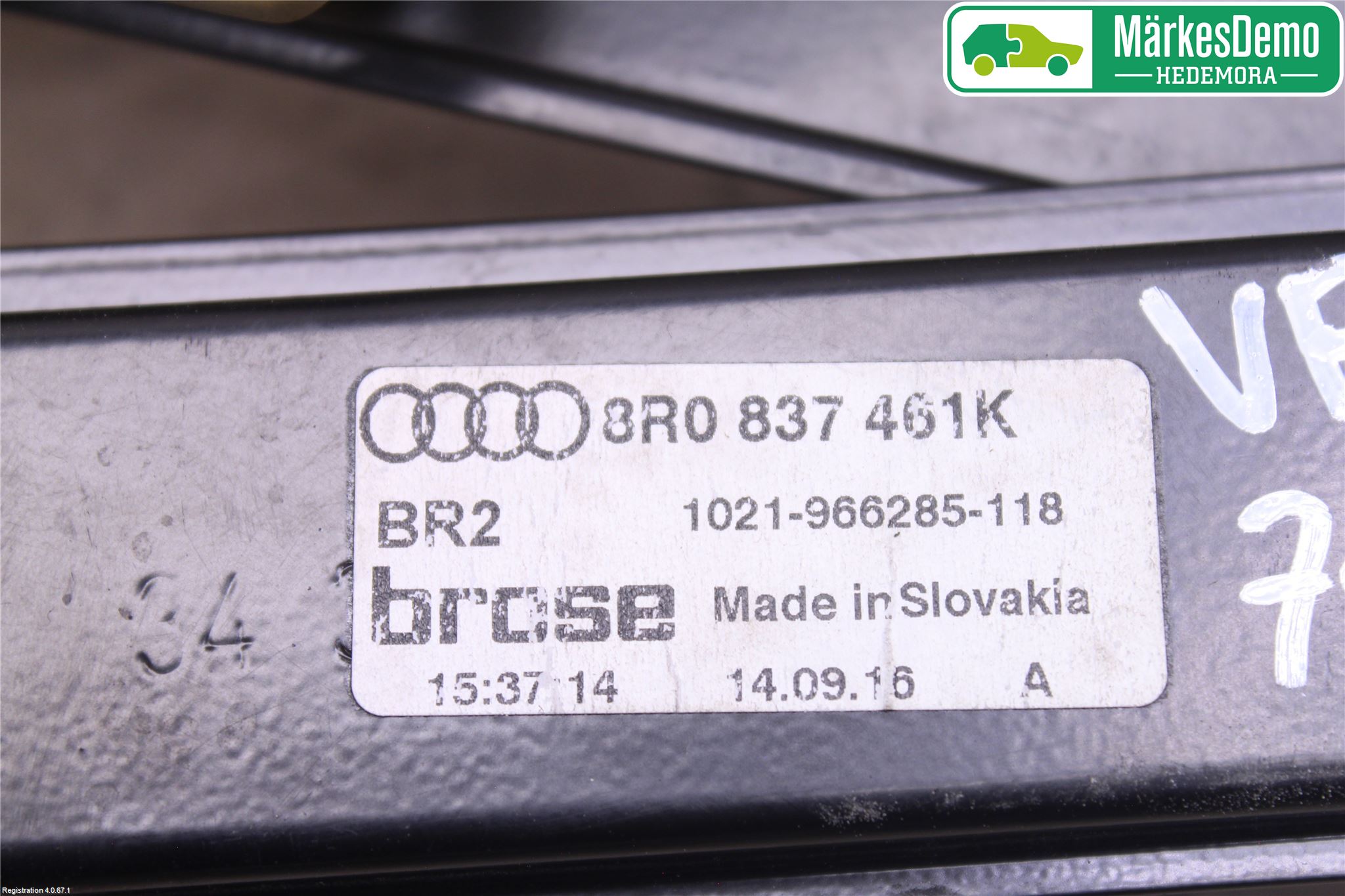Audi Q5 09-16 Fönsterhiss El Kompl