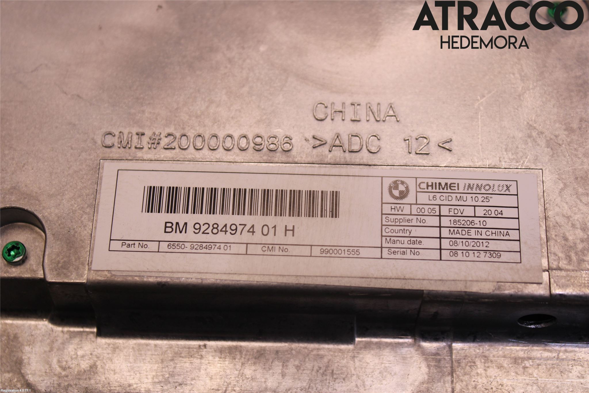 BMW 5 F10/F11/F18 09-17 Cd Radio - Multimediapanel
