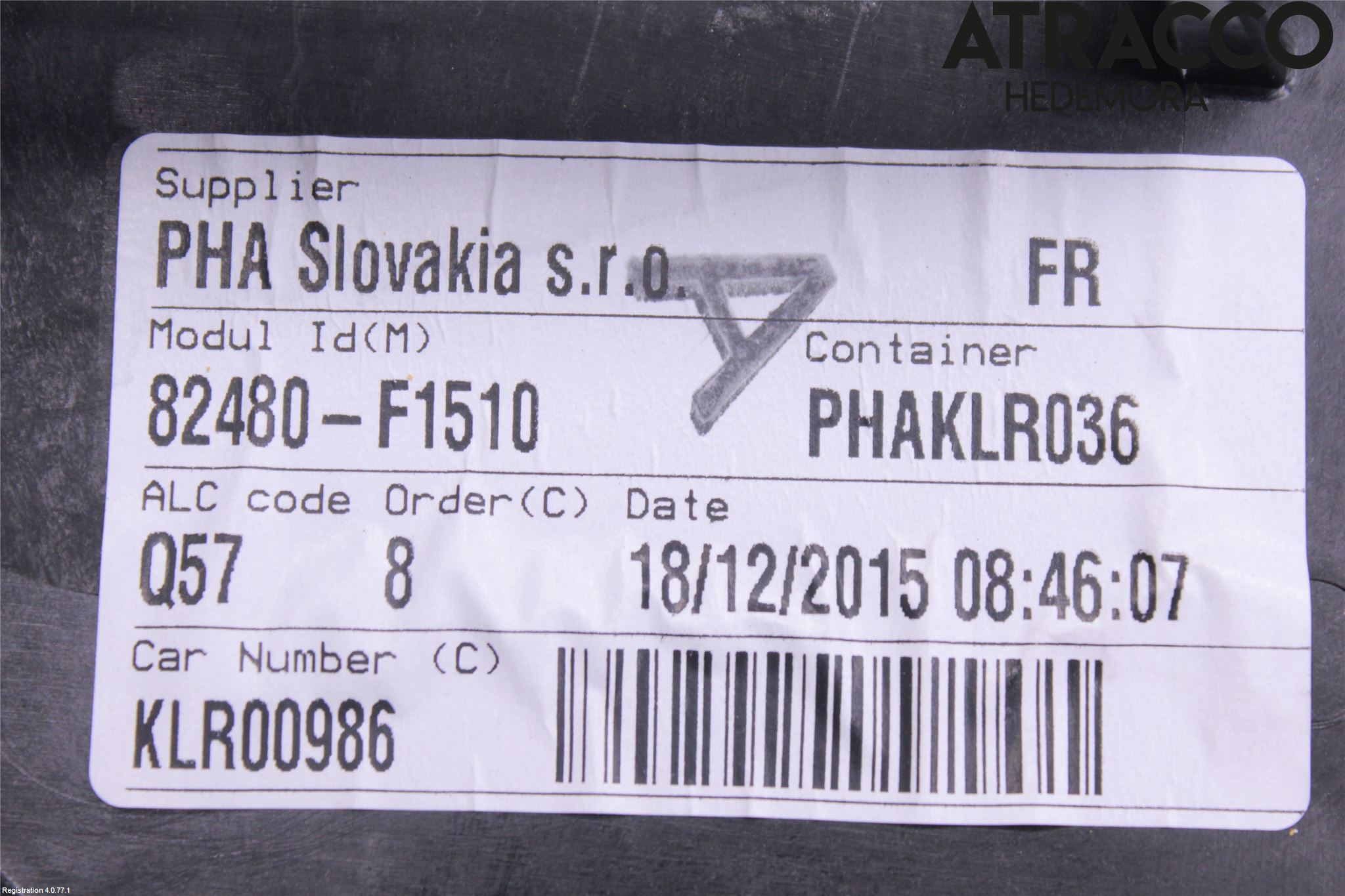 Kia SPORTAGE (QL) 16-21 Fönsterhiss El Kompl
