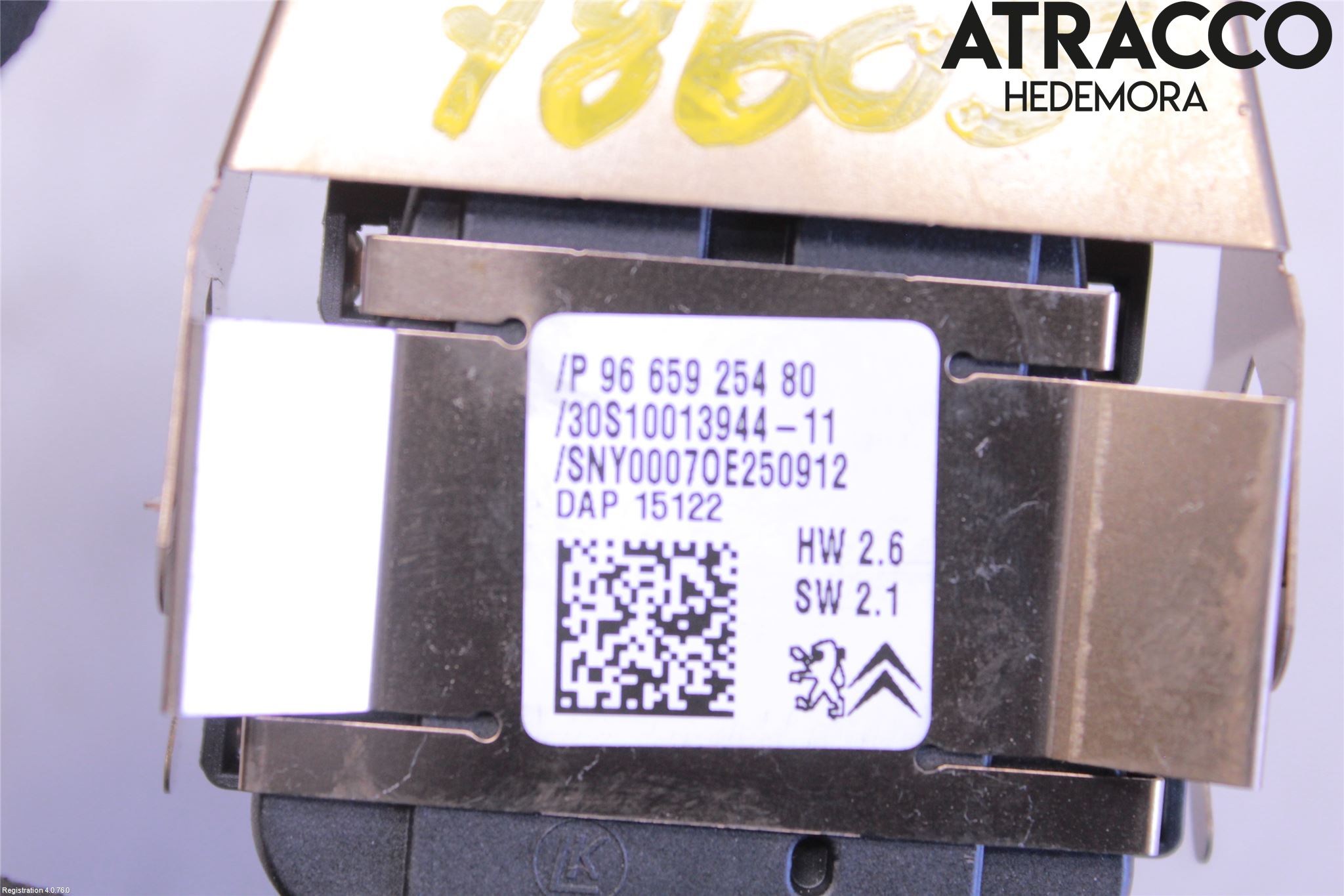 Peugeot 208 12-15 Regnsensor