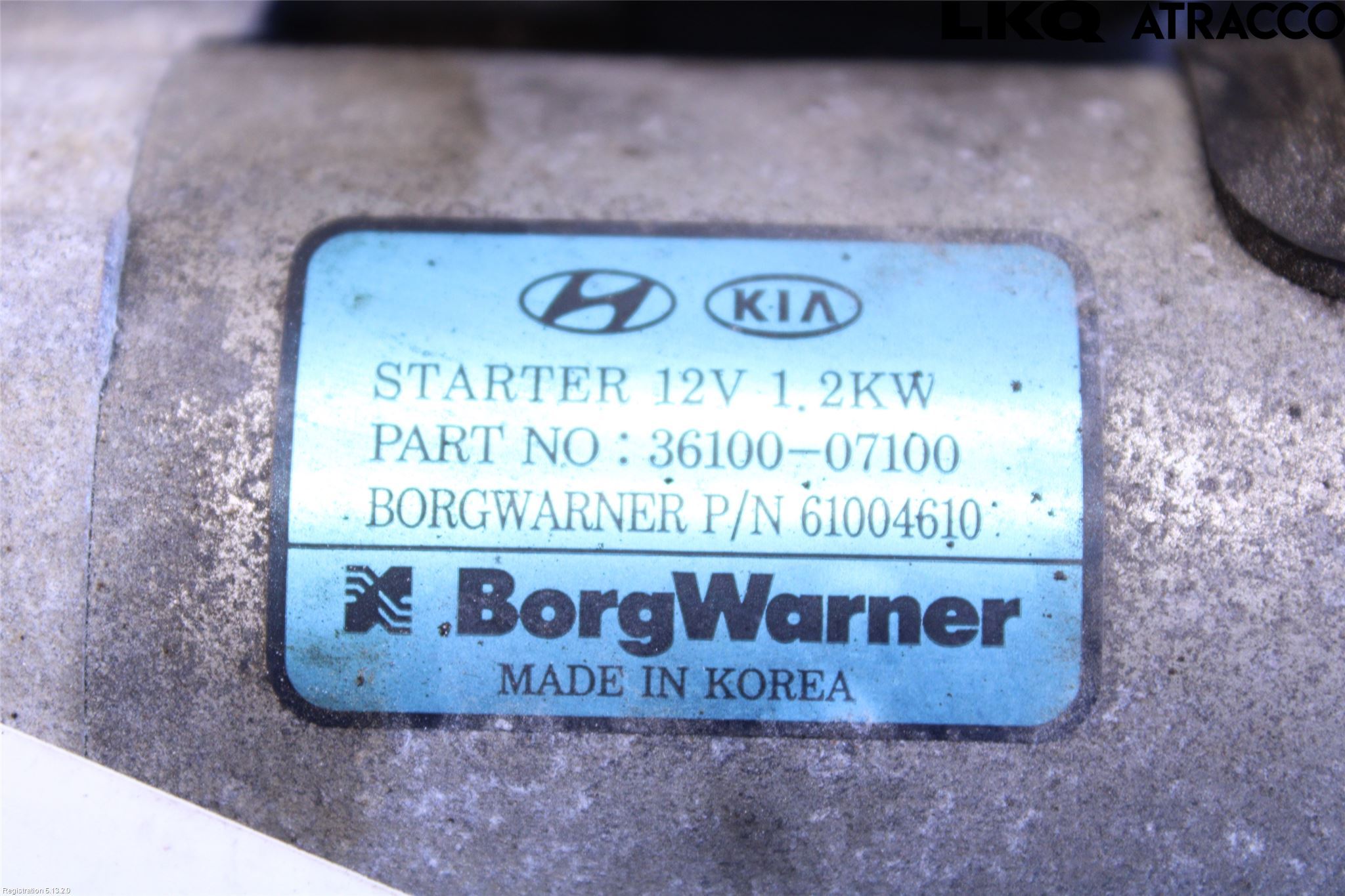 Hyundai i10 LA 20- Startmotor