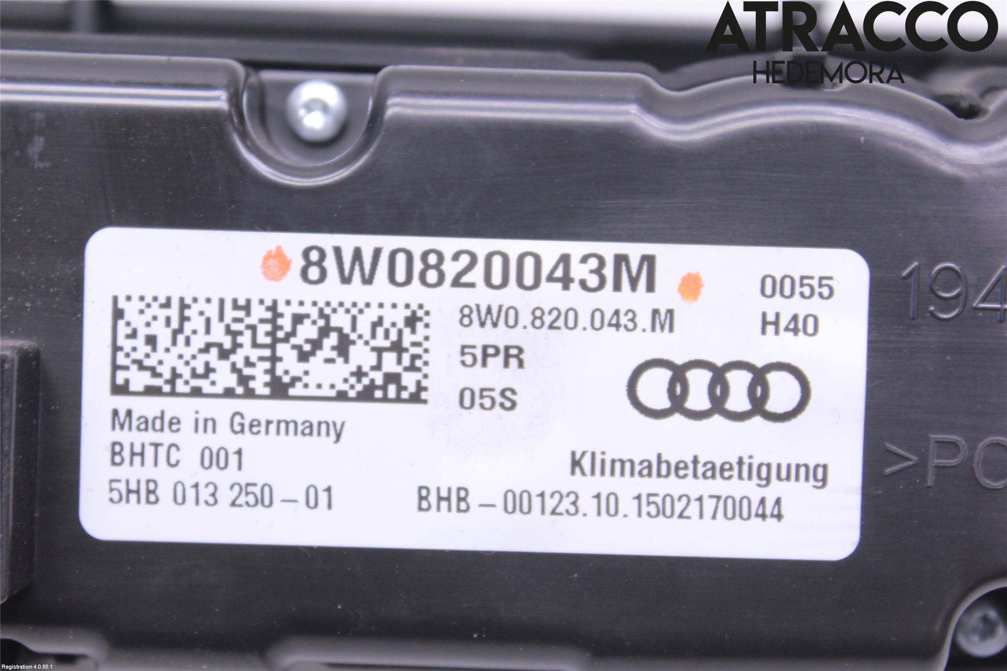 Audi A4/S4 B9 16-19 Ac Styrenhet Ac Manöveren