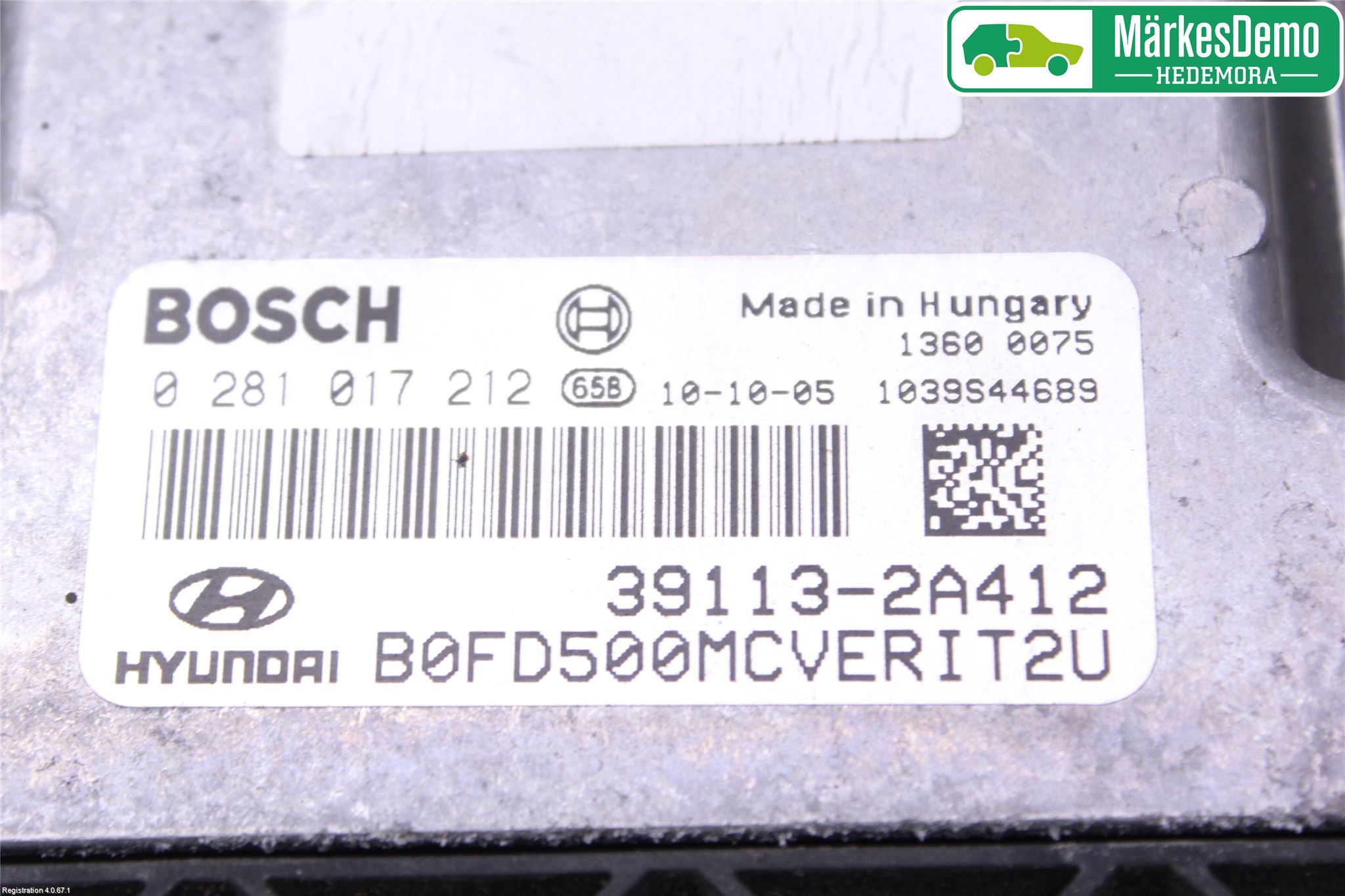 Hyundai i30 FD 07-12 Styrenhet Inspump Diesel