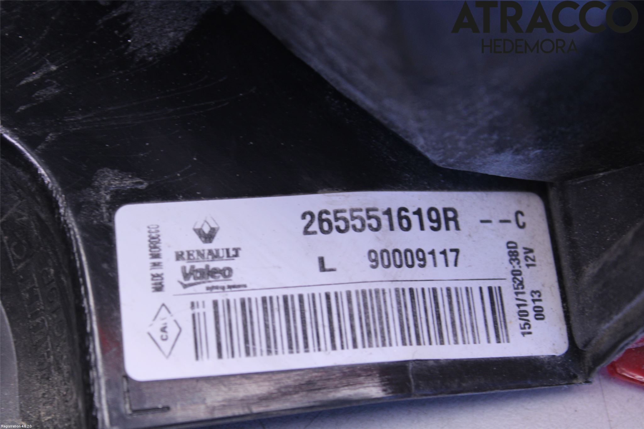 Dacia DOKKER 13- Bakljus Vänster