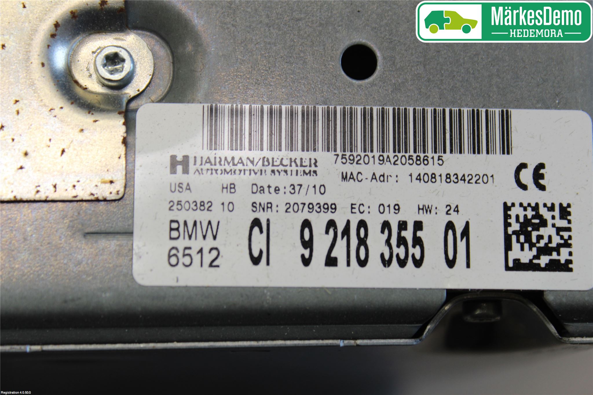 BMW X6 E71/E72   08-14 Cd Radio - Multimediapanel