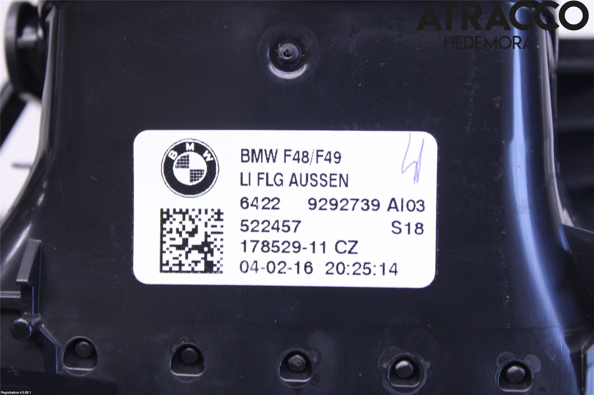 BMW X1 F48 15-22 Defrosterkanal-Munstycke