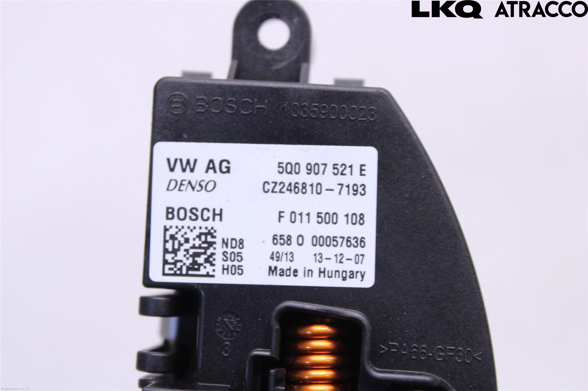 Volkswagen VW GOLF / E-GOLF VII 13-20 Värmefläktsmotstånd