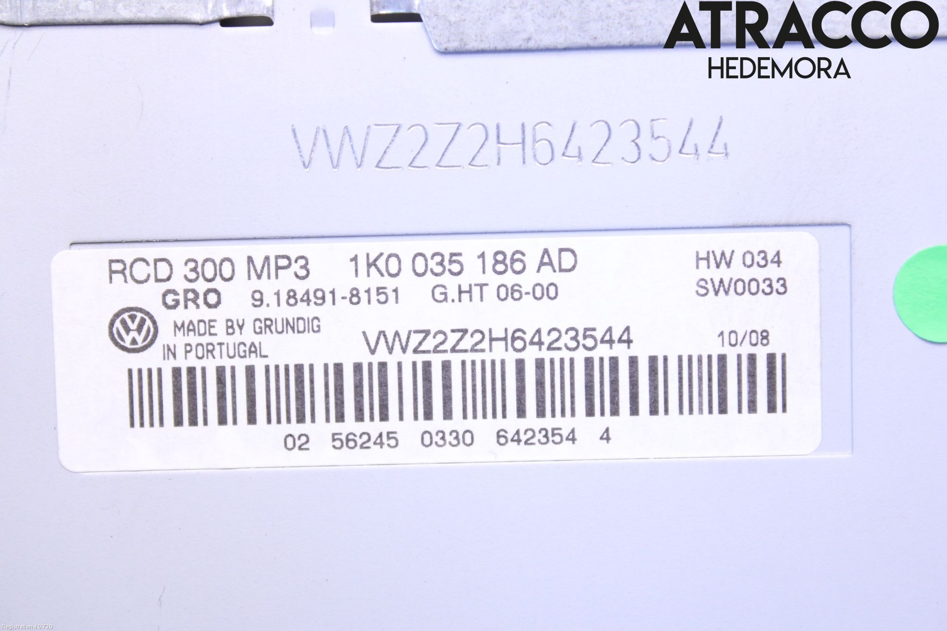 Volkswagen VW GOLF V 04-09 Cd Radio - Multimediapanel
