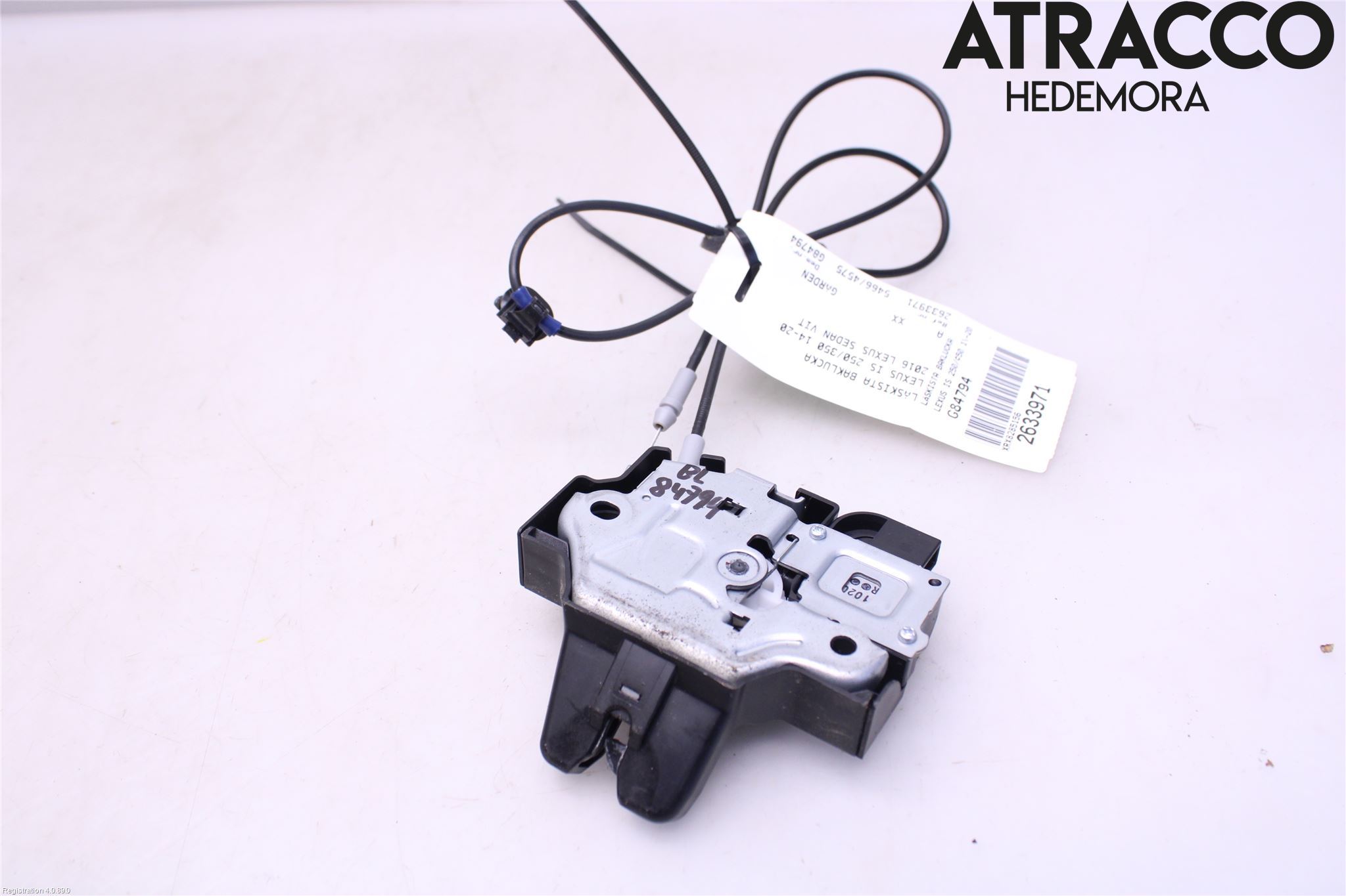 Lexus IS 250/350 14-20 Låskista Baklucka