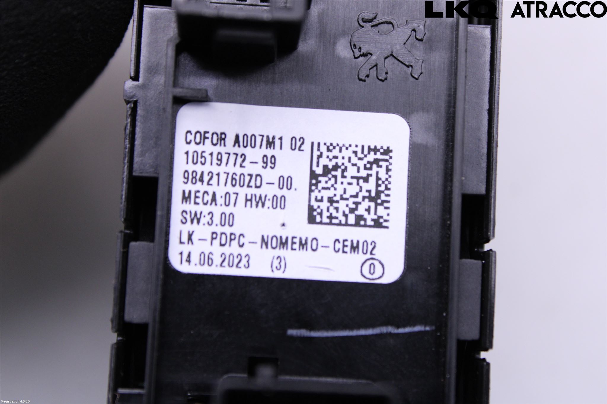 Peugeot 2008/E-2008 20- Strömställare Elhiss