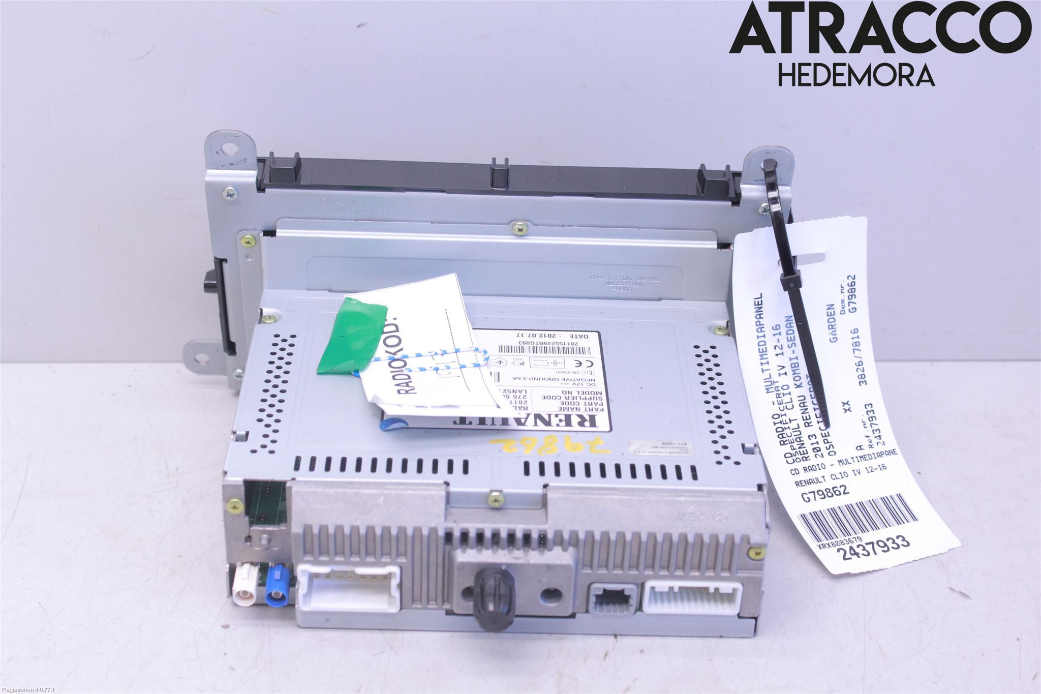 Renault CLIO IV 12-16 Cd Radio - Multimediapanel