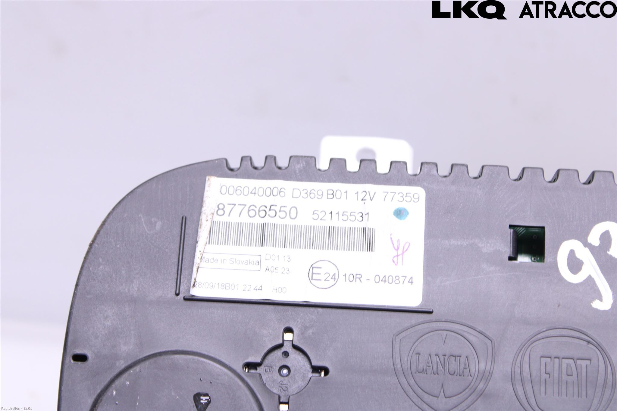 Fiat PANDA 12- Instrument Komb