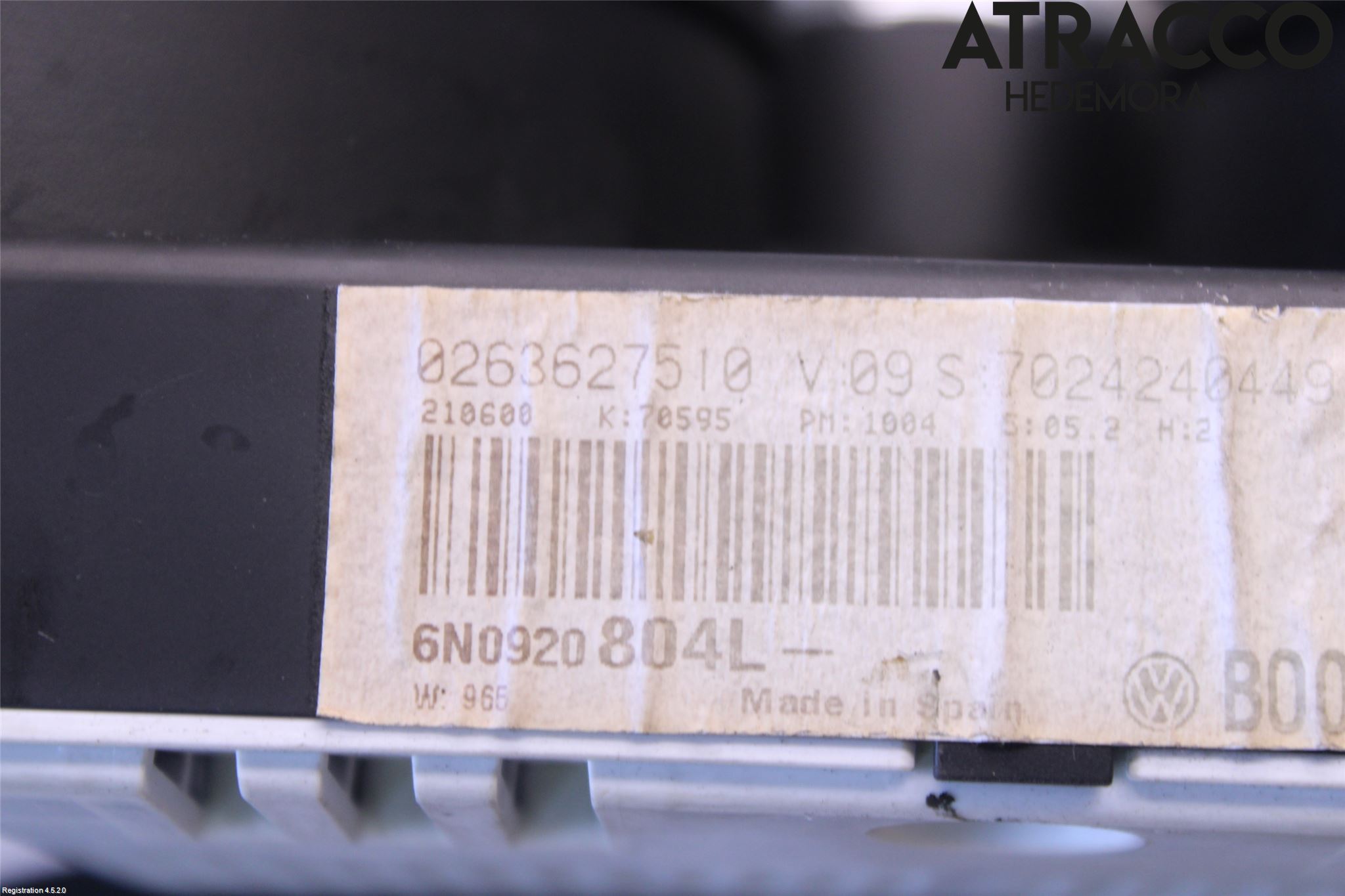 Volkswagen VW POLO 95-01 Instrument Komb
