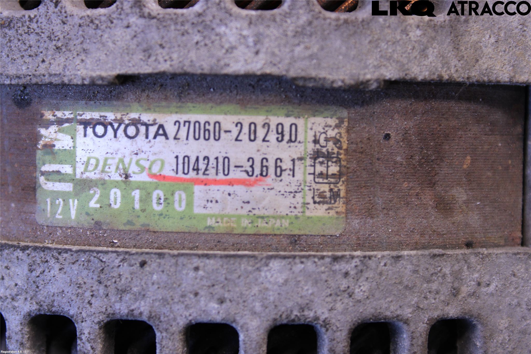 Lexus RX XU30 03-09 Generator
