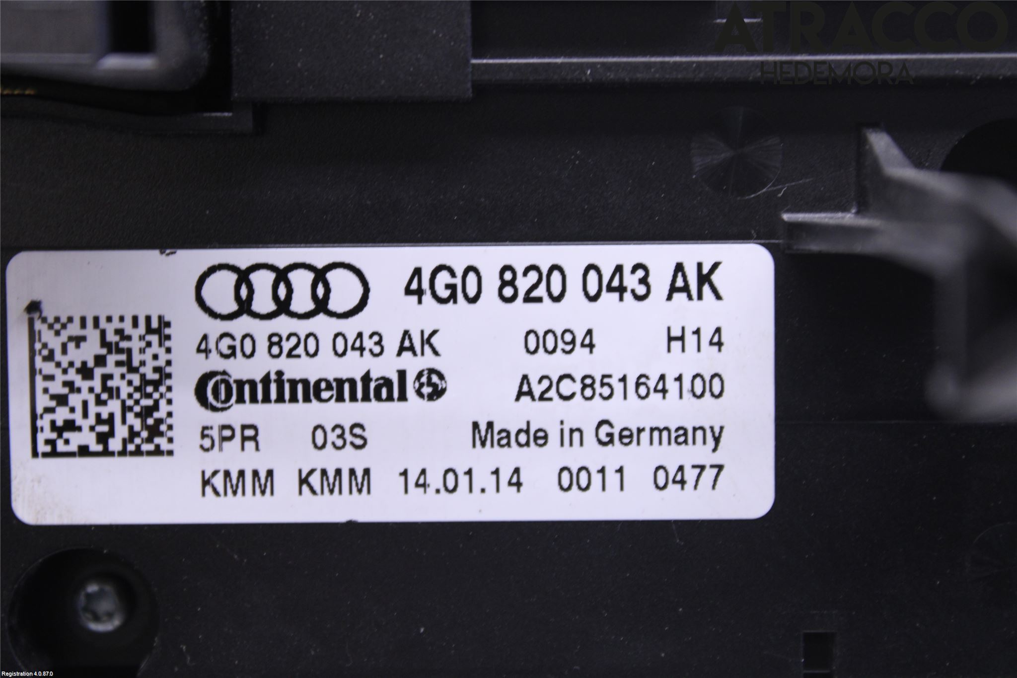 Audi A6/S6 4G 11-18 Ac Styrenhet Ac Manöveren